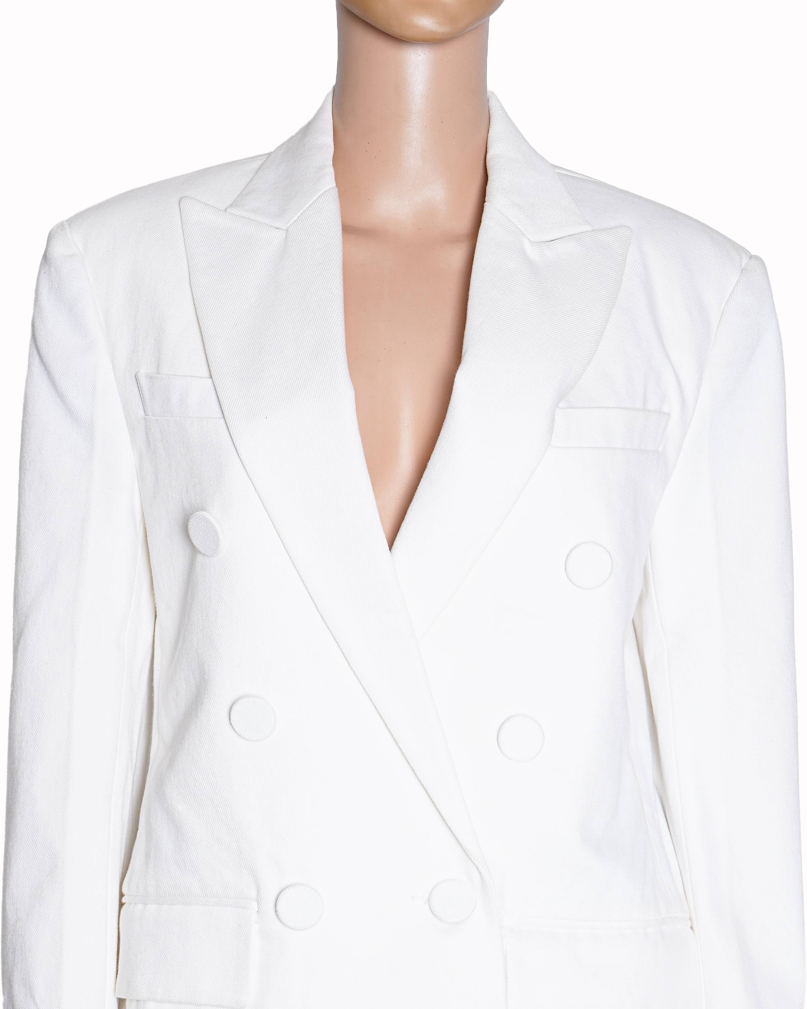 Alexander Wang Distressed Hem Double Breasted Blazer
