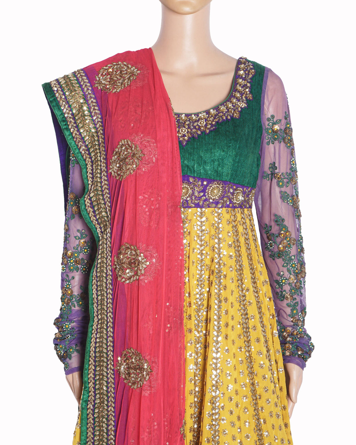 Sabyasachi Multi-Color Embroidered Anarkali Set