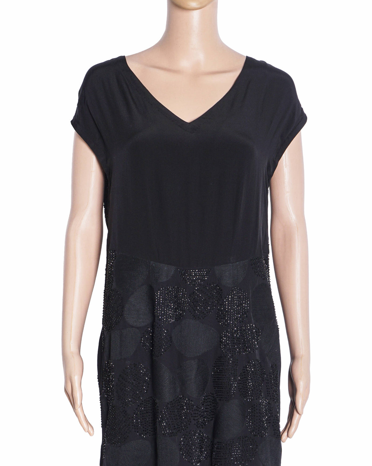 Namrata Joshipura Black Embellished Sleeveless Cocktail Dress