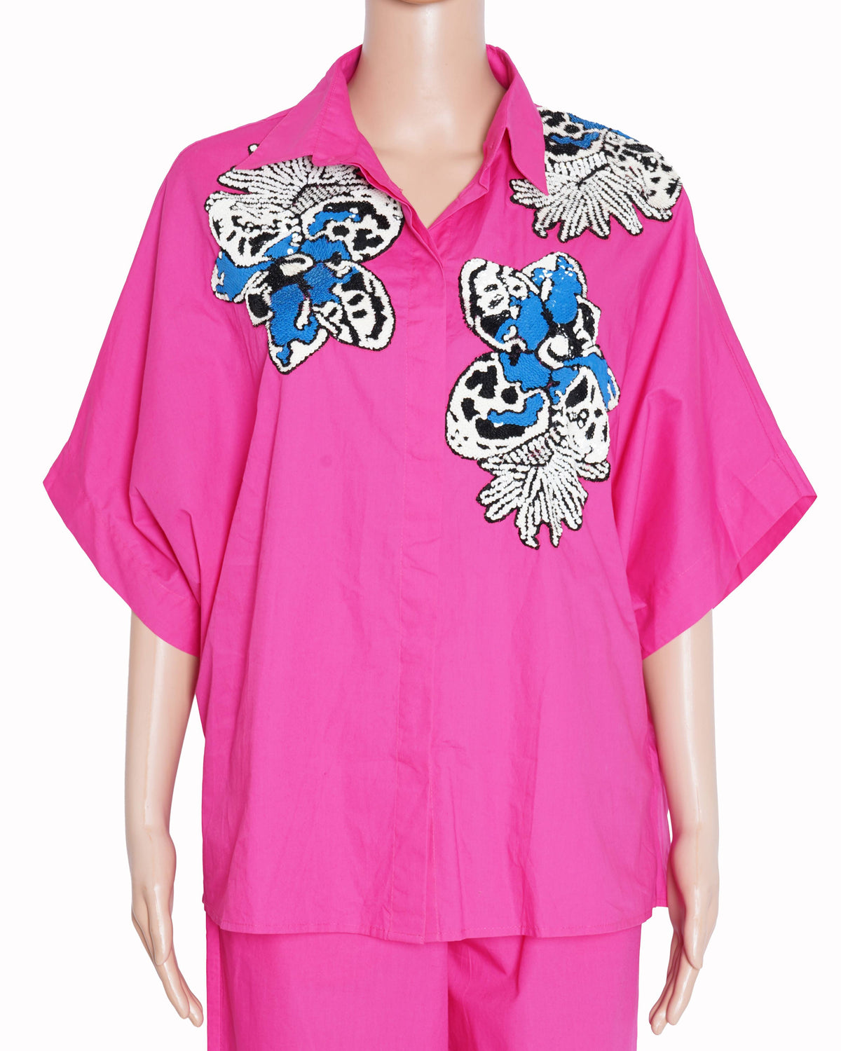 New Dhruv Kapoor pink patchwork co-Ord set