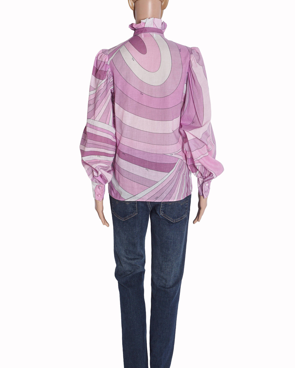 Pucci Pink Marmo-Print Button-Up Shirt