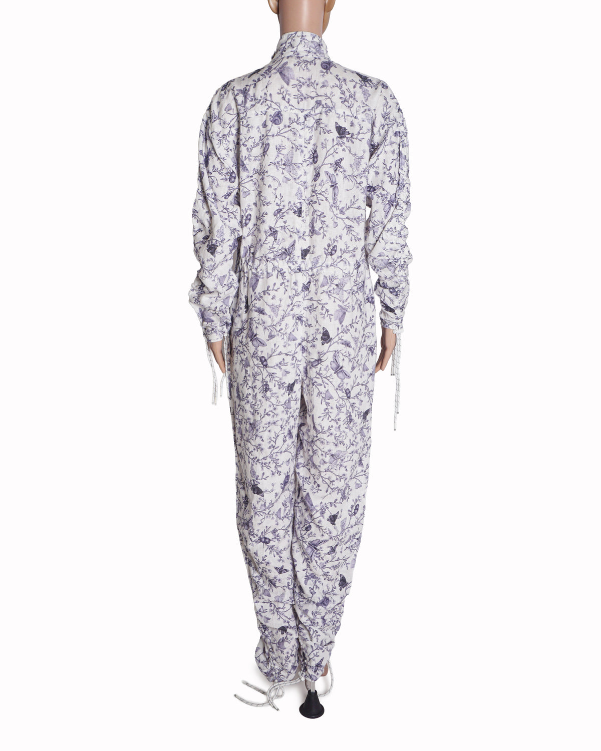Zimmermann Lilac Floral Printed Linen Jumpsuit