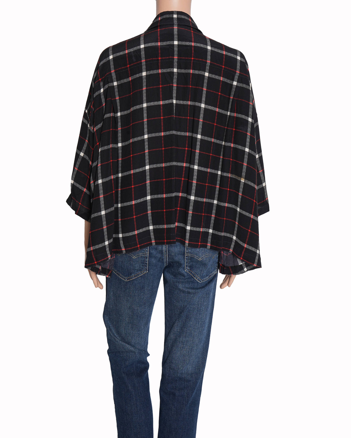 Balenciaga Oversized Multi-Check Shirt
