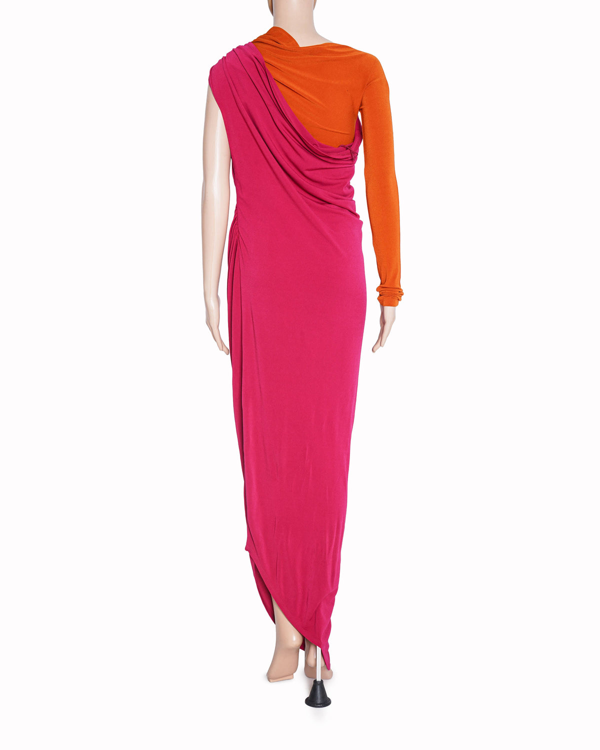 Tarun Tahiliani Pink & Orange Draped Dress