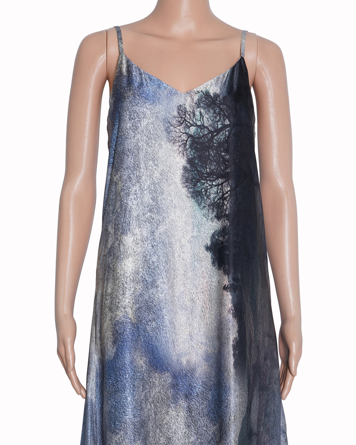 New All saints essey hampstead strappy abstract print slip dress