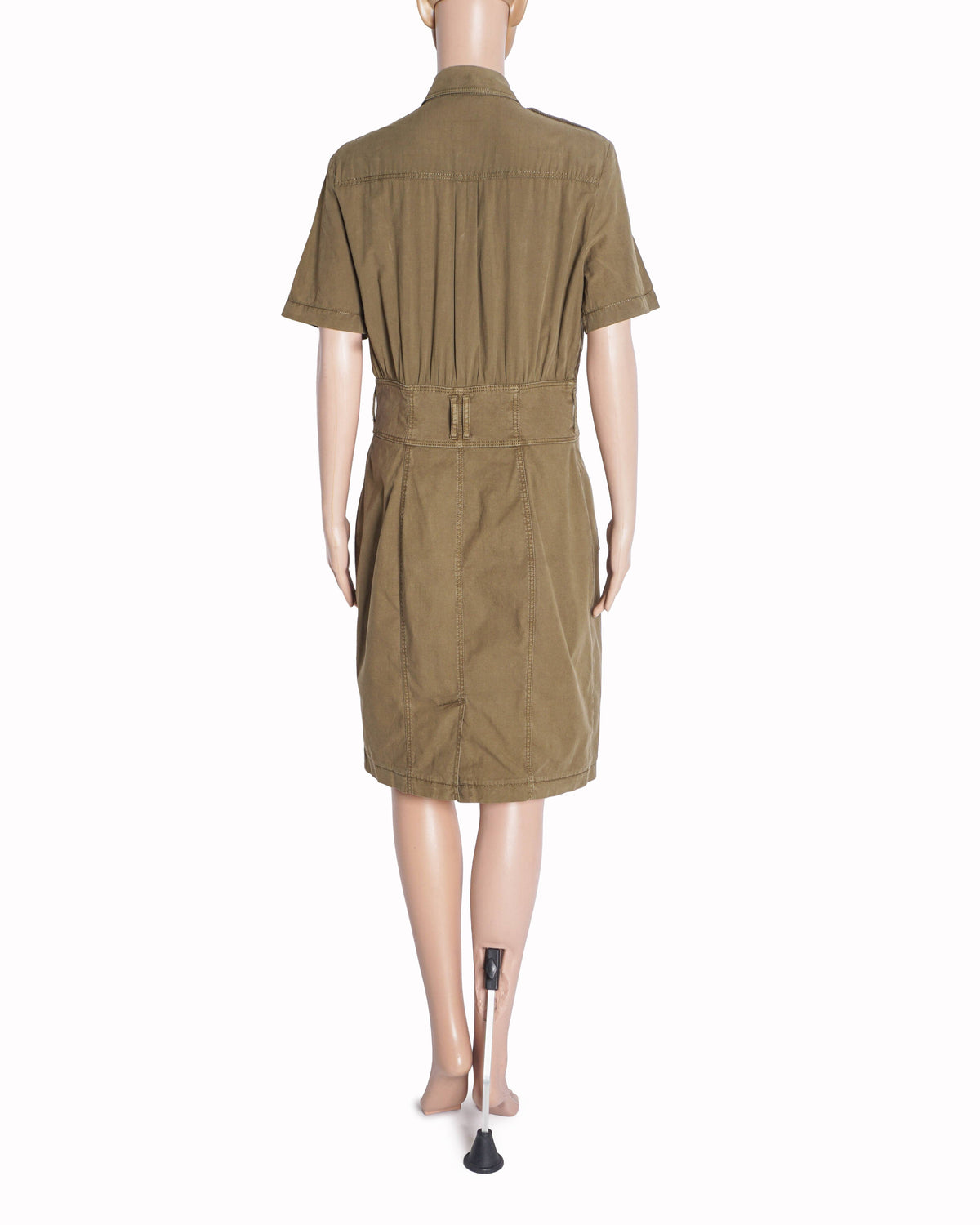 Burberry Brit Khaki Cotton Safari Mini Dress