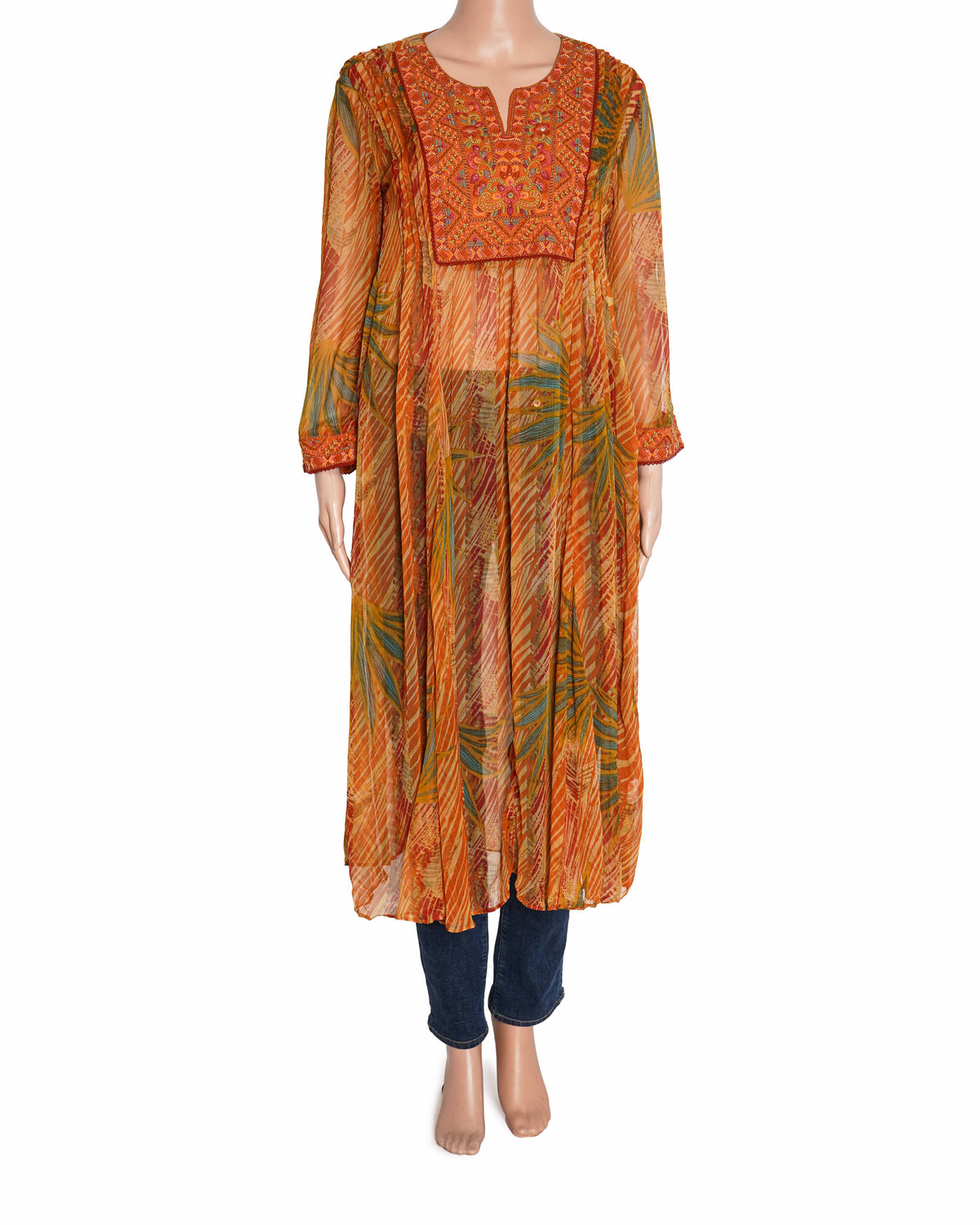 Ritu Kumar orange printed Dress
