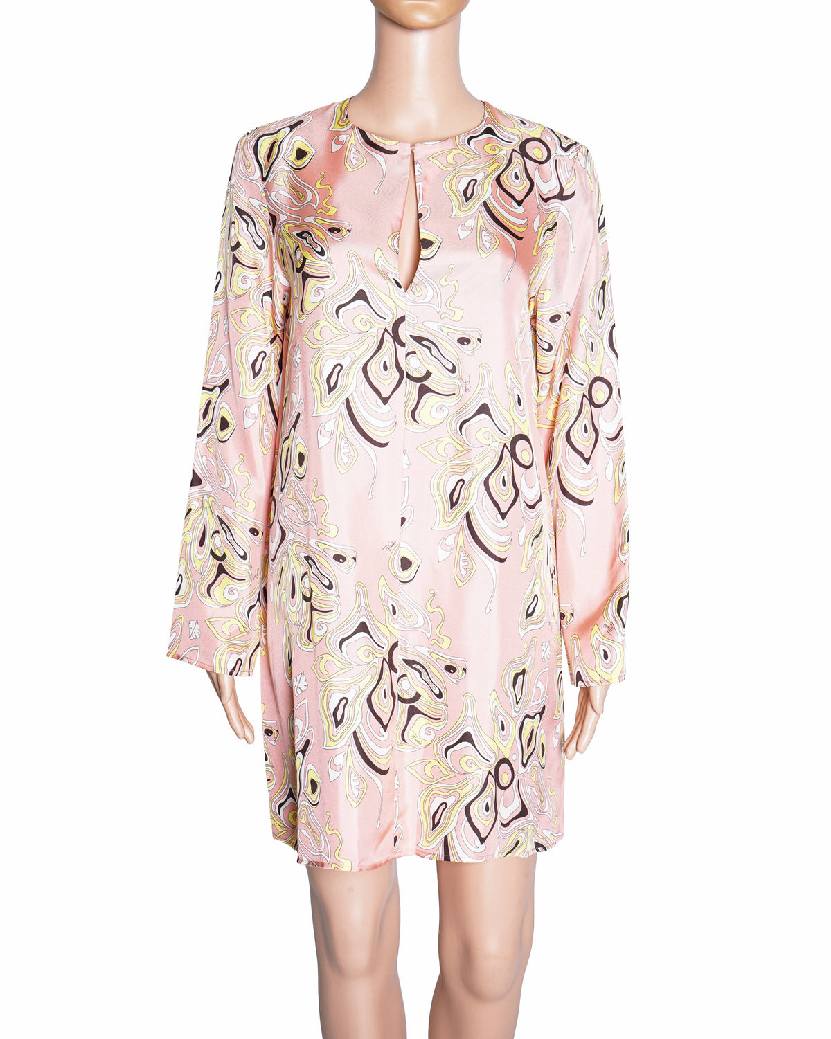 Emilio Pucci Abstract-Print Silk Tunic Dress