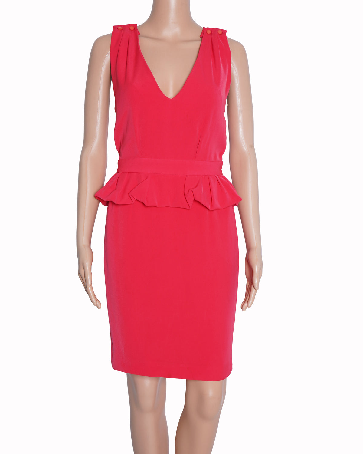 Maje Vibrant Pink Bodycon Dress