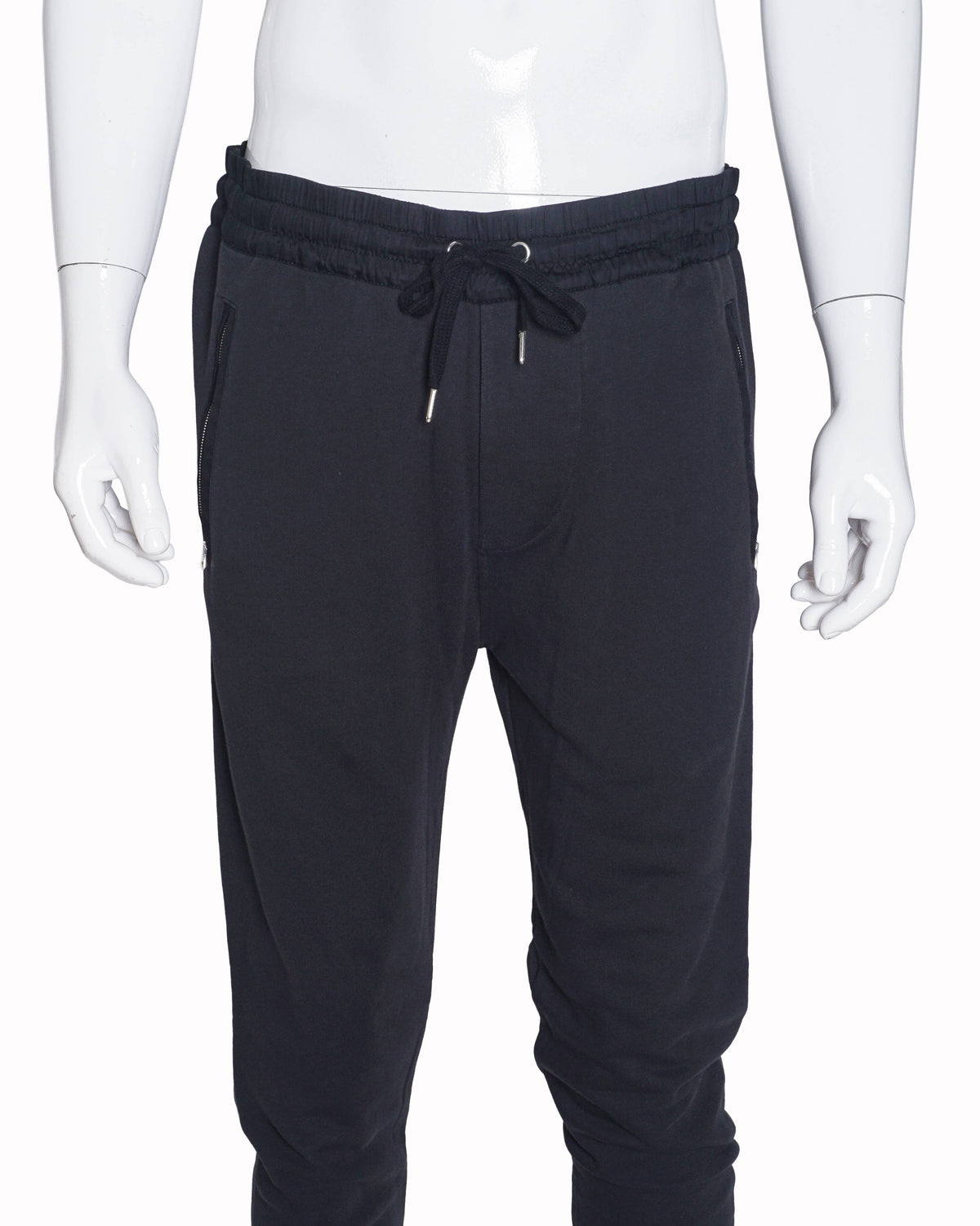 Burberry Men's Black Tech Jersey Zipper Track Pants