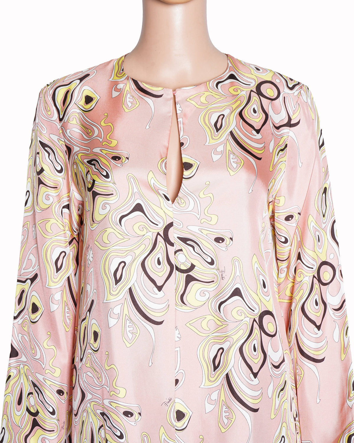 Emilio Pucci Abstract-Print Silk Tunic Dress