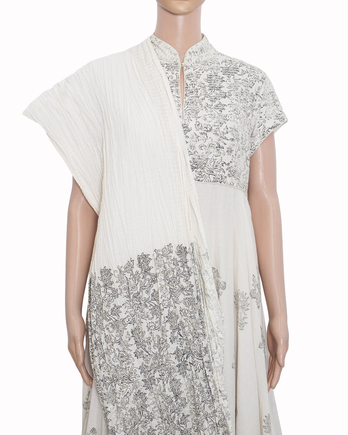 Rohit Bal Printed White Cotton Anarkali Set