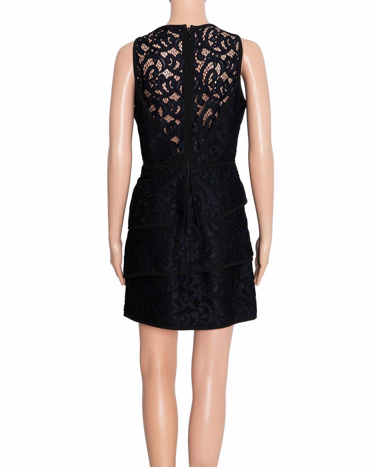 BCBG Max Azria Navy & Black Lace Dress