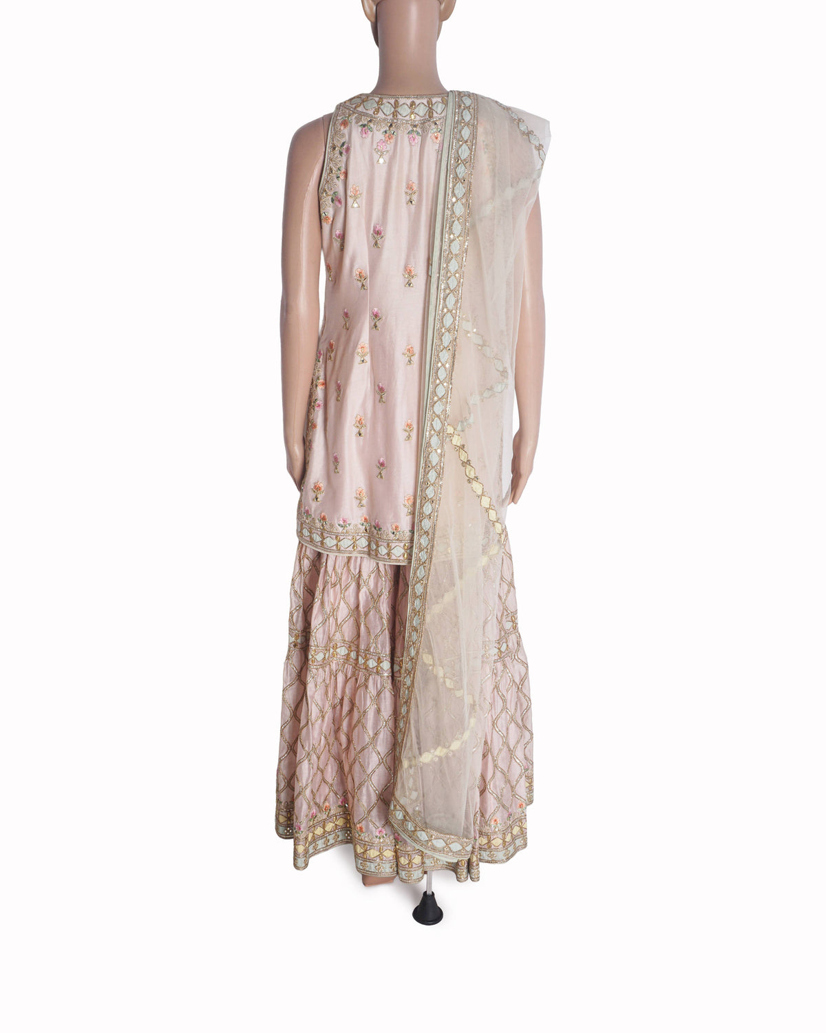 Tamanna Punjabi Kapoor Blush Pink Embroidered Sharara Set