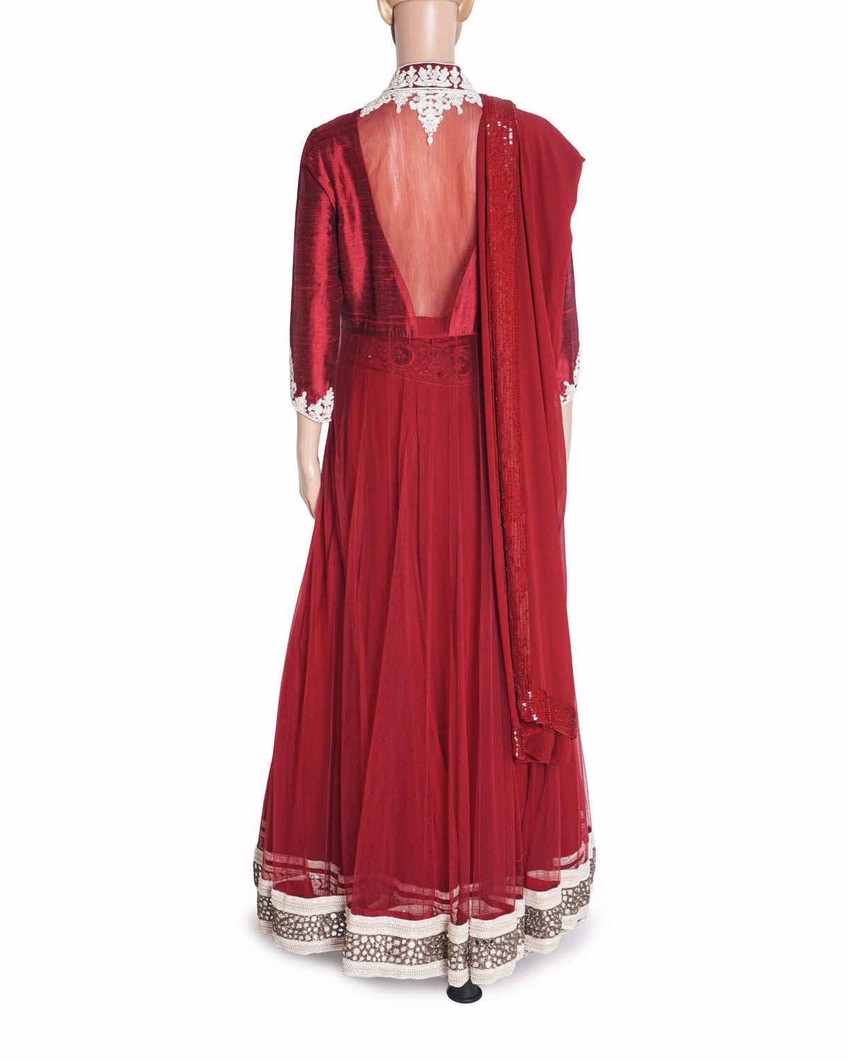 Manish Malhotra Red Jacket Style Lehenga Set