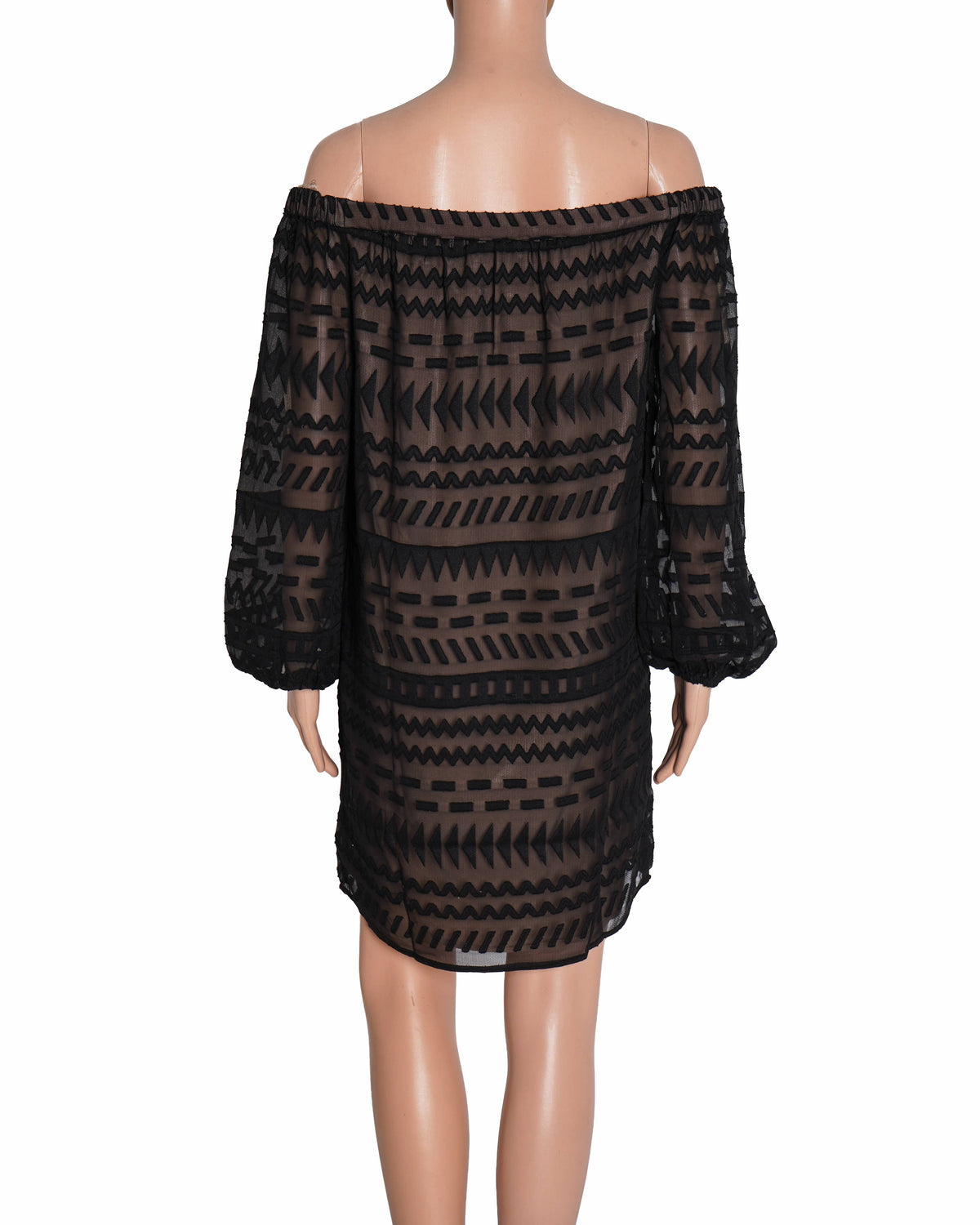 BCBG Max Azria Anitra Burnout Off-The-Shoulder Dress