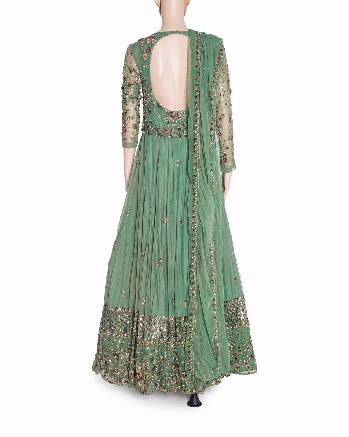 Astha Narang Green Embellished Gown