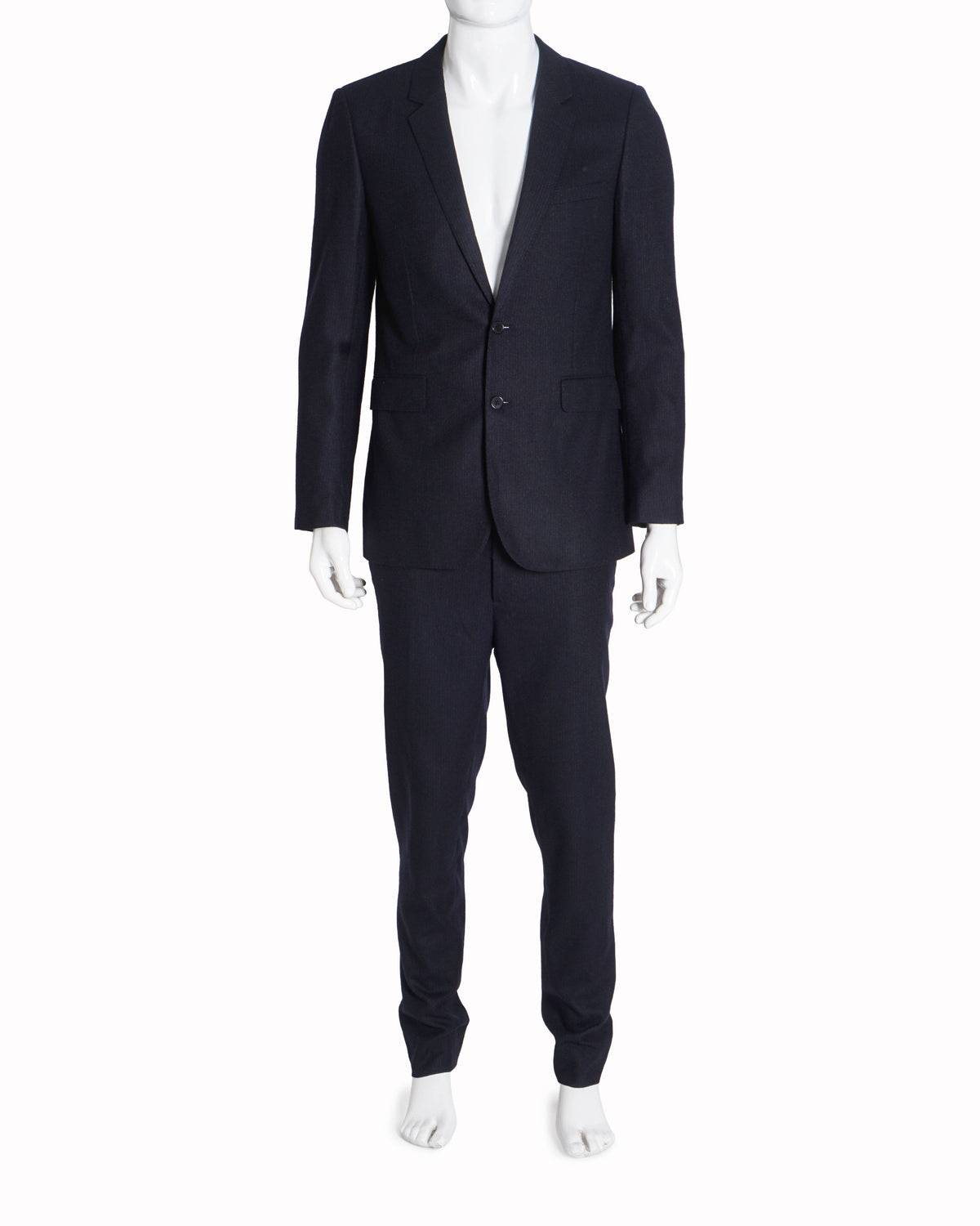Saint Laurent Black Virgin Wool 2-Piece Suit