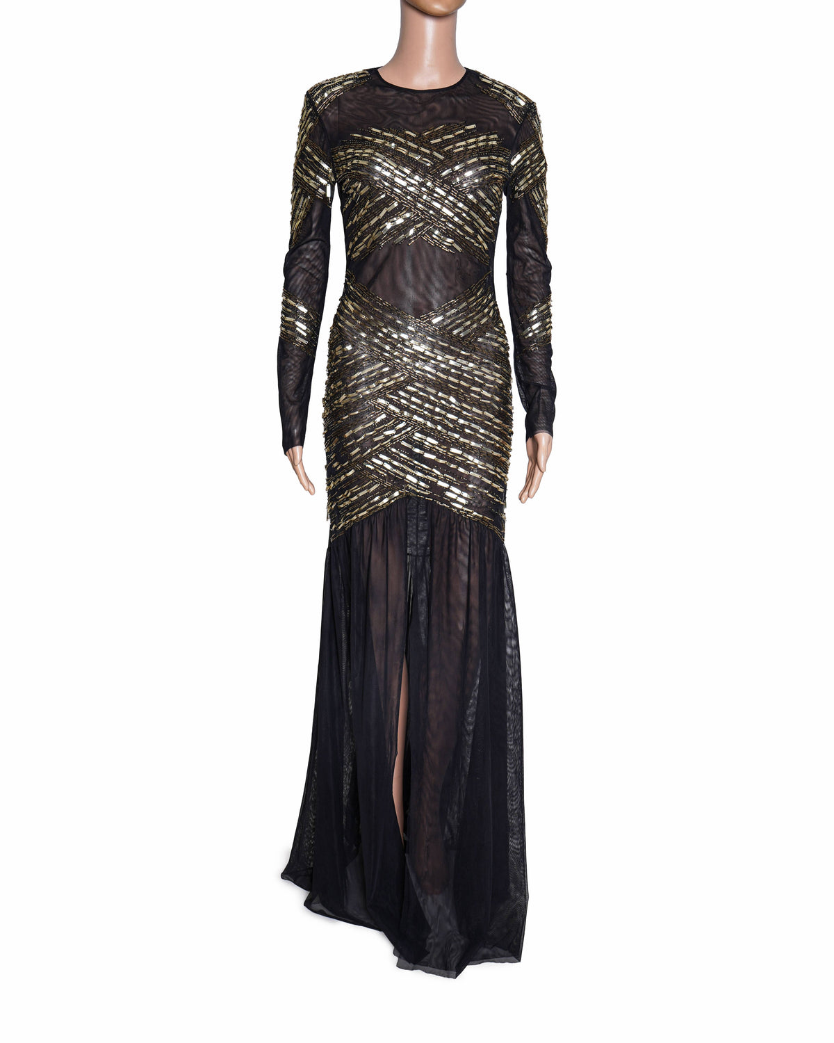 Elisabetta Franchi Black Red Carpet Gown