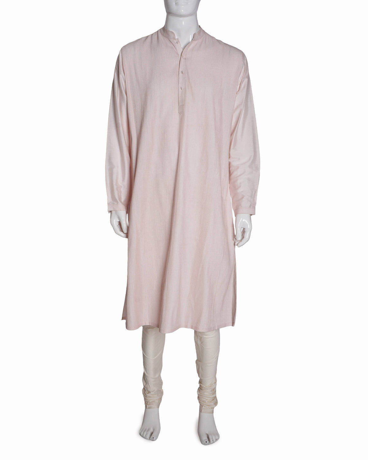 Rajesh Pratap Singh Blush Pink Pintuck Men's Kurta Set
