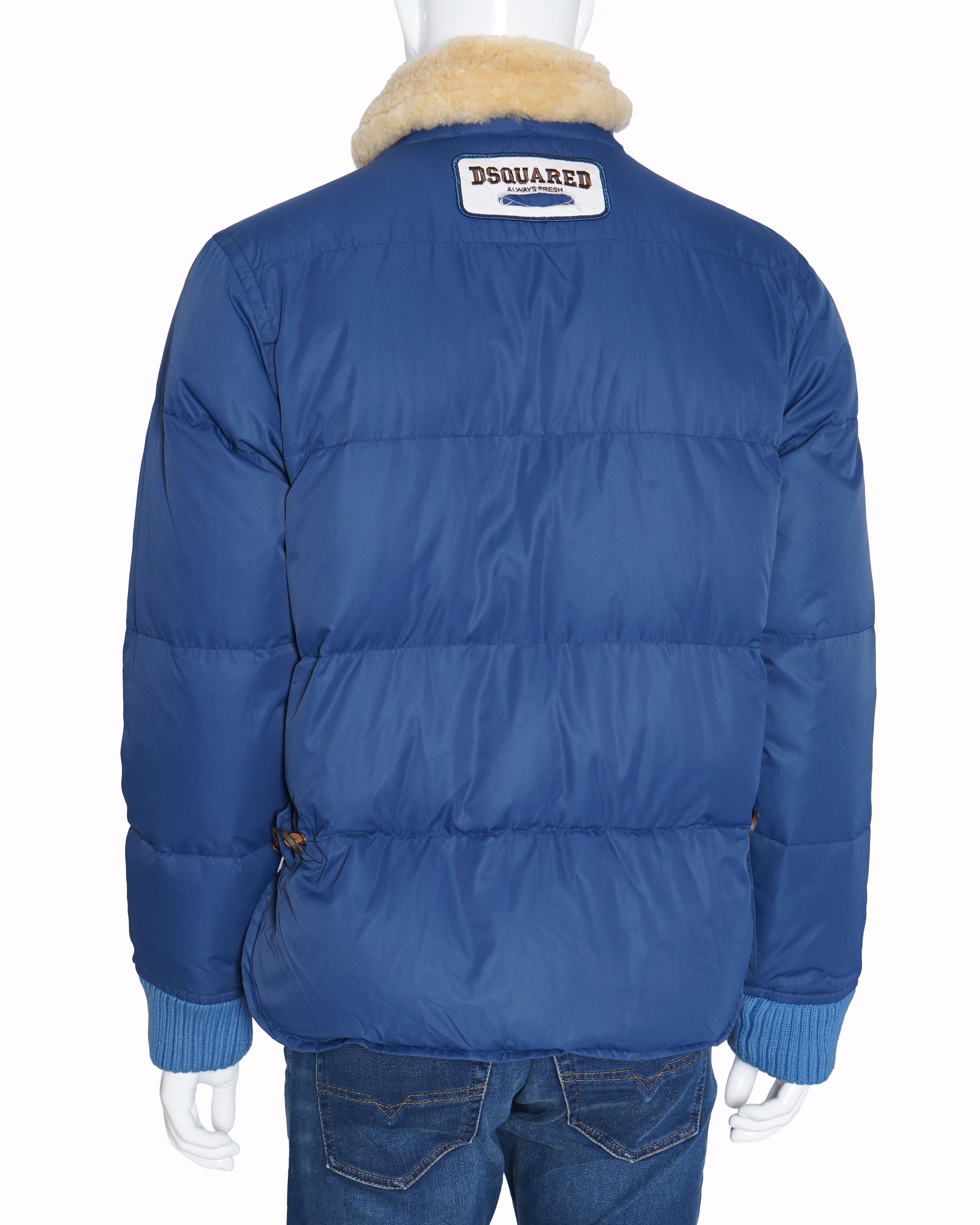 Dsquared blue puffer bomber jacket