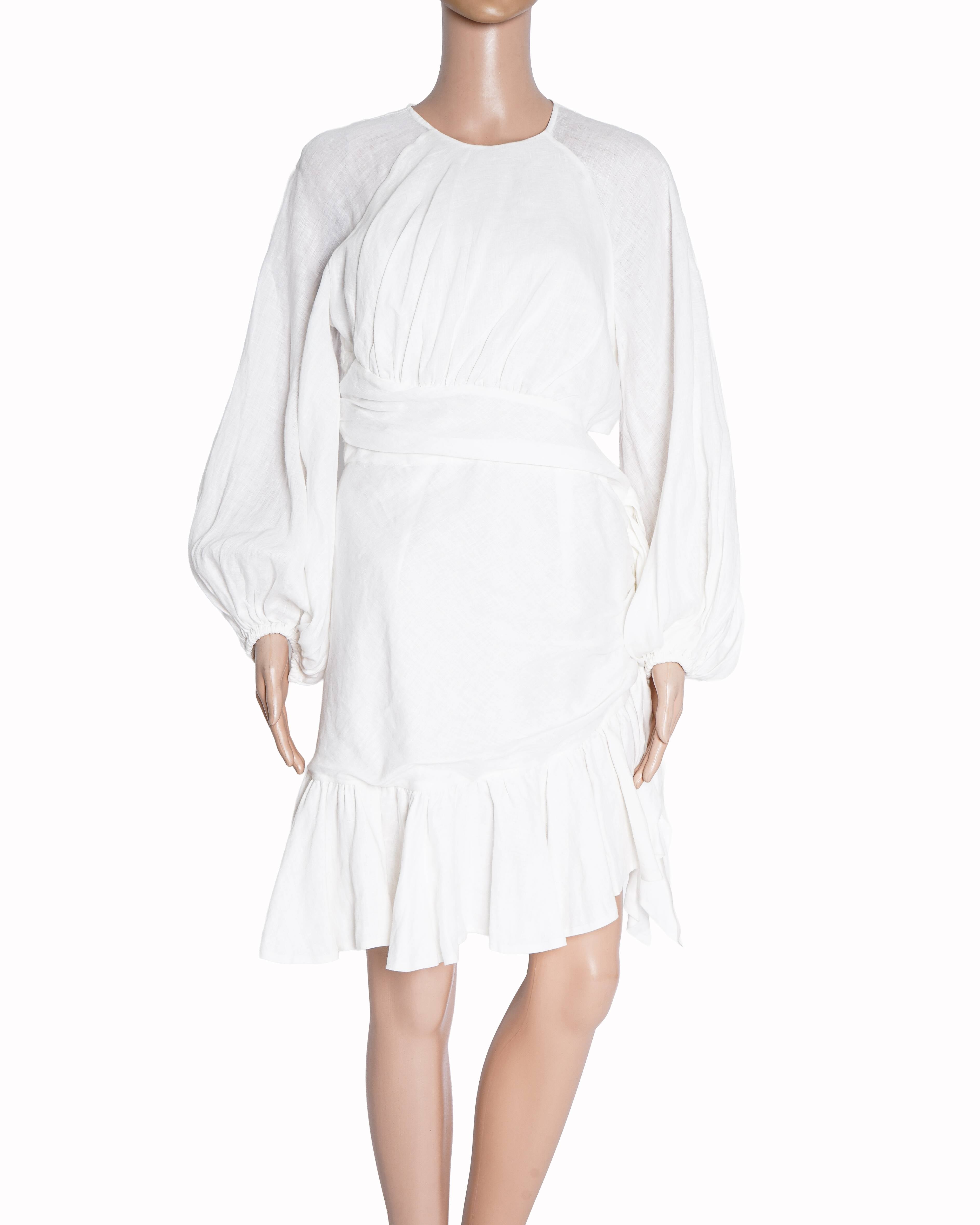 Zimmermann Lyre Billow Mini Wrap Dress