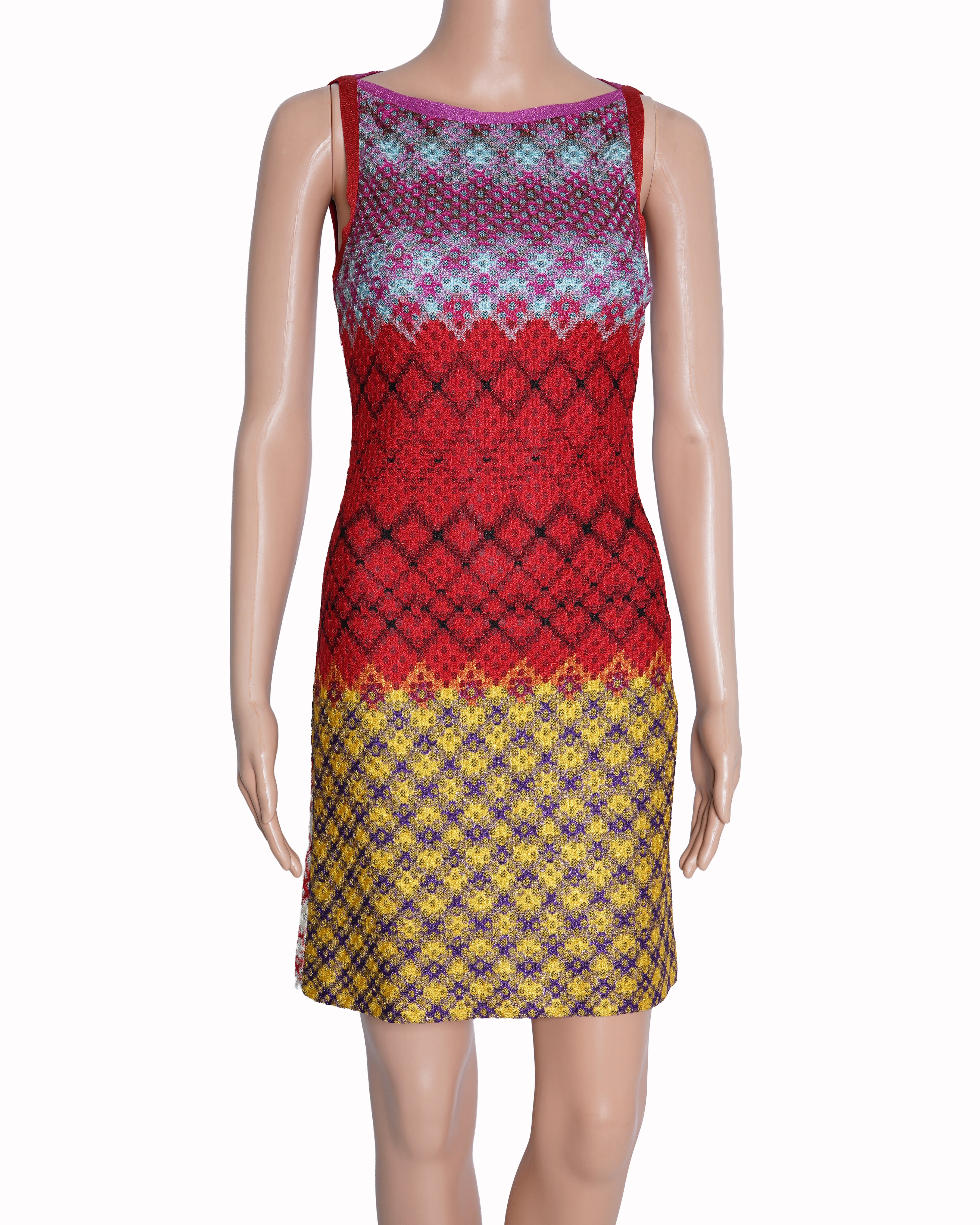 Missoni ribbed multicolor mini dress