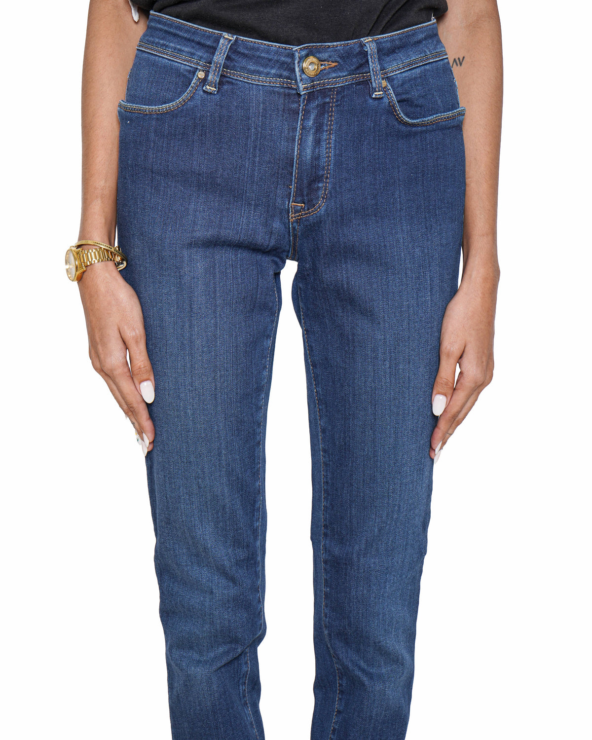 Massimo Dutti Deep Indigo Stretch Skinny Jeans