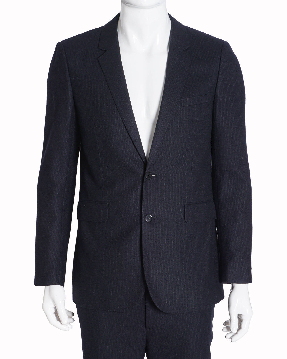 Saint Laurent Black Virgin Wool 2-Piece Suit