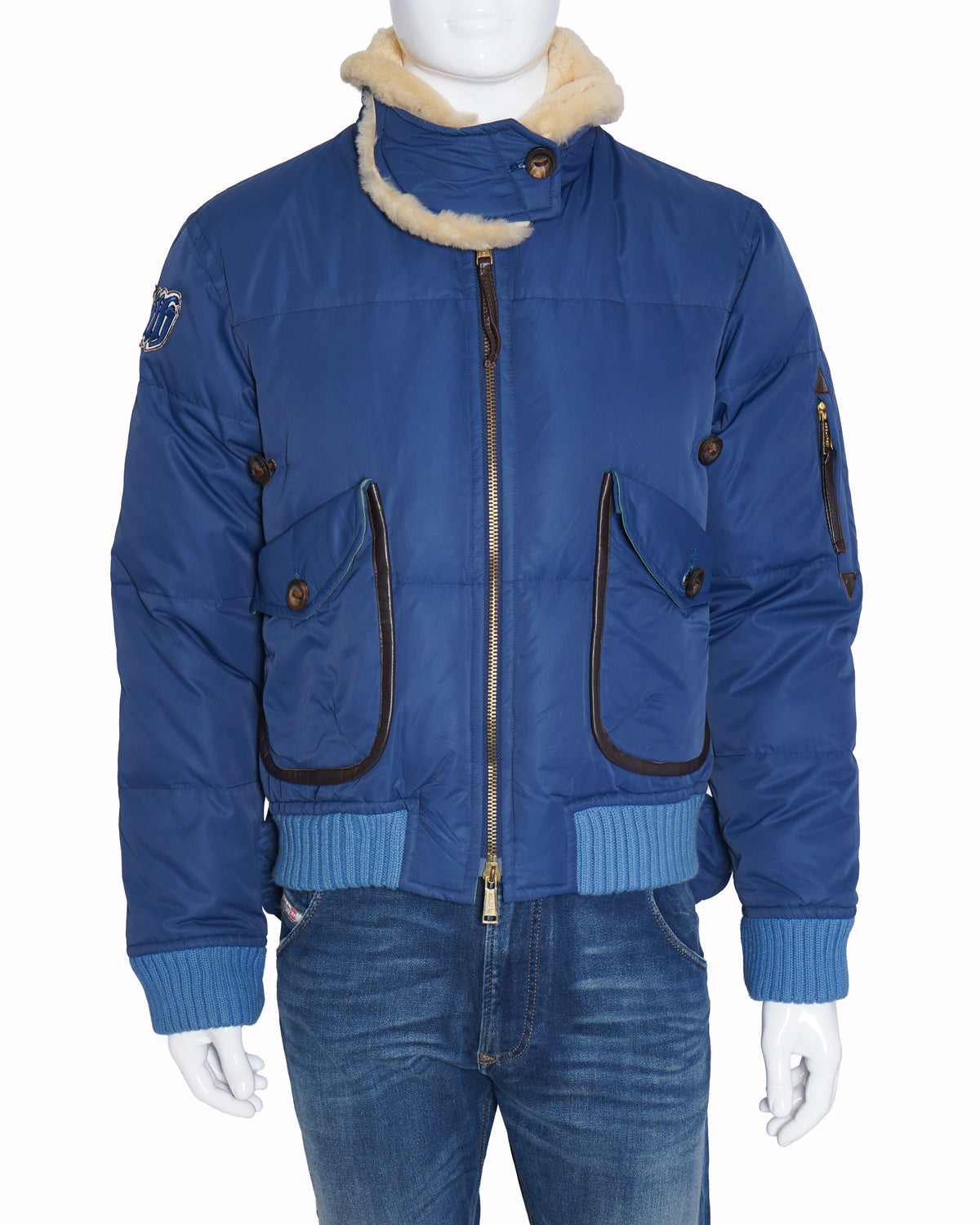 Dsquared blue puffer bomber jacket