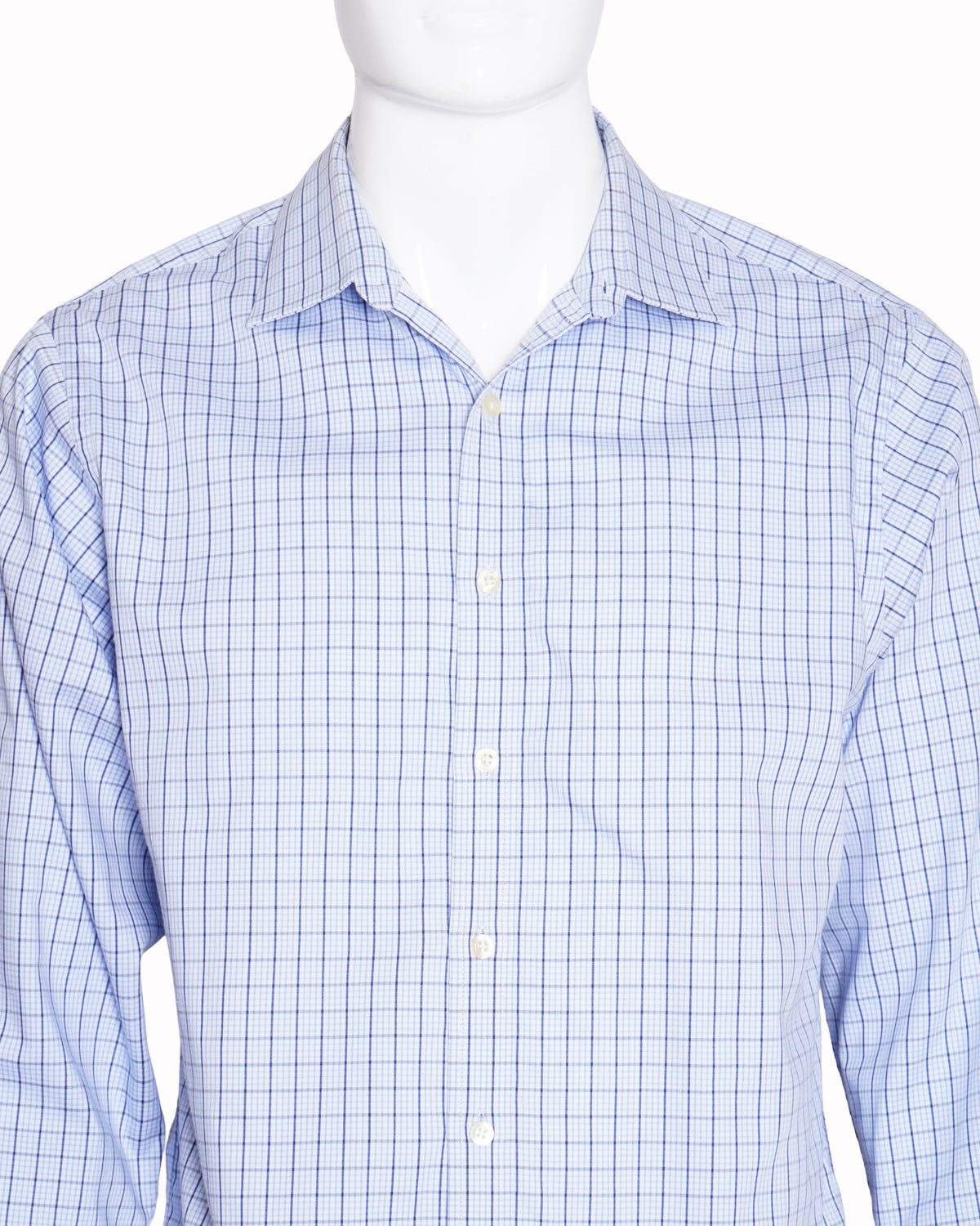 Michael Kors checkered blue shirt