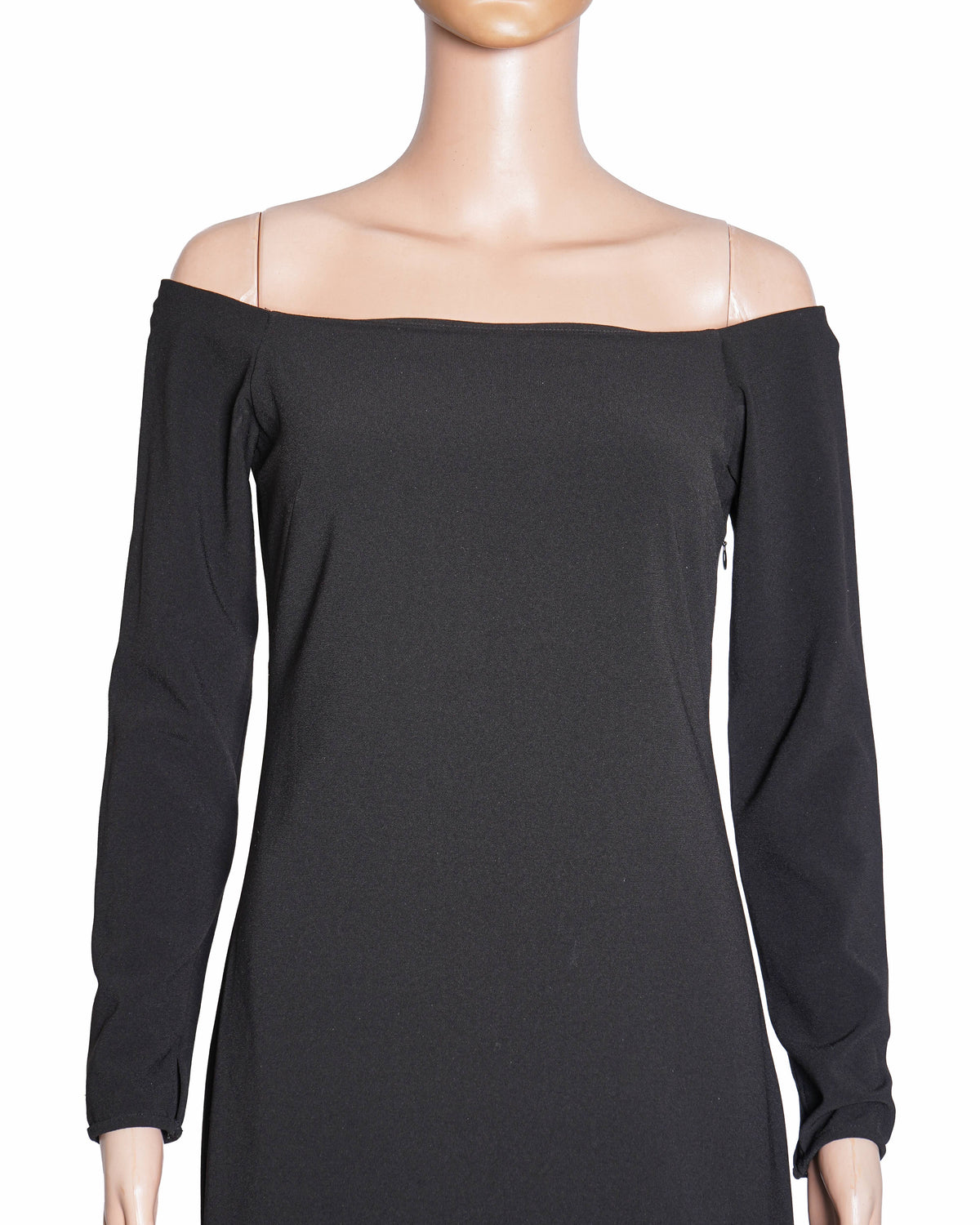 Halston Heritage High Low Dress In Black