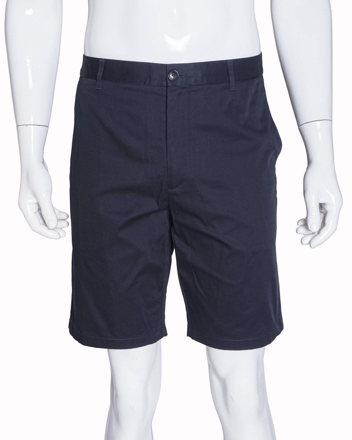 Burberry Men's Navy Cotton Side House Check Stripe Shorts