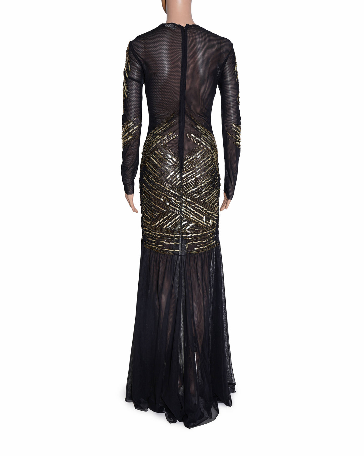 Elisabetta Franchi Black Red Carpet Gown