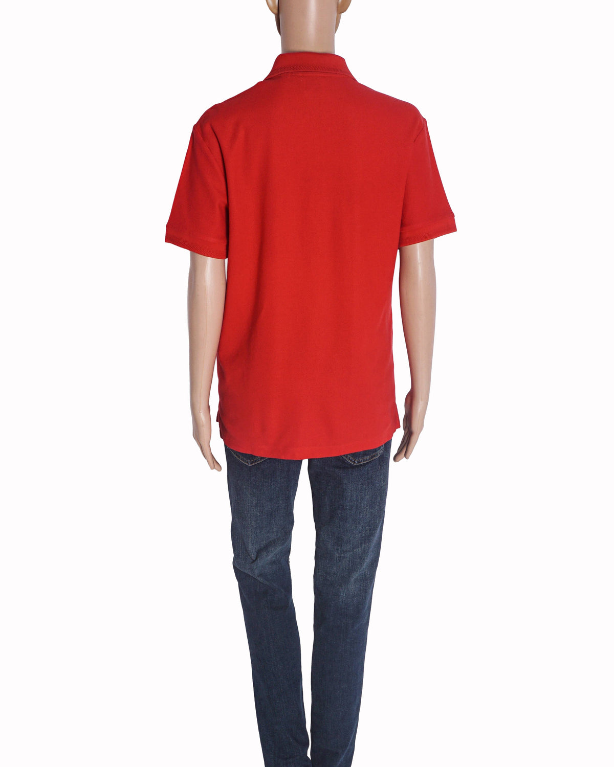 Burberry Red Cotton Piqué Polo T-Shirt