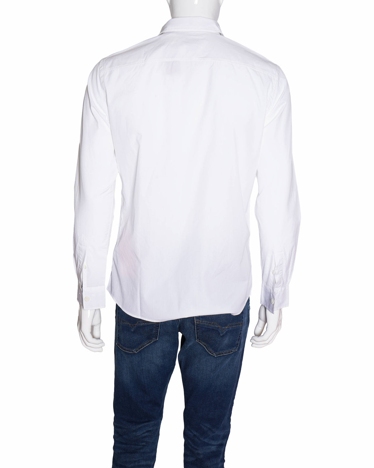 Burberry White Full Sleeves Shirt with Vintage Check Accents