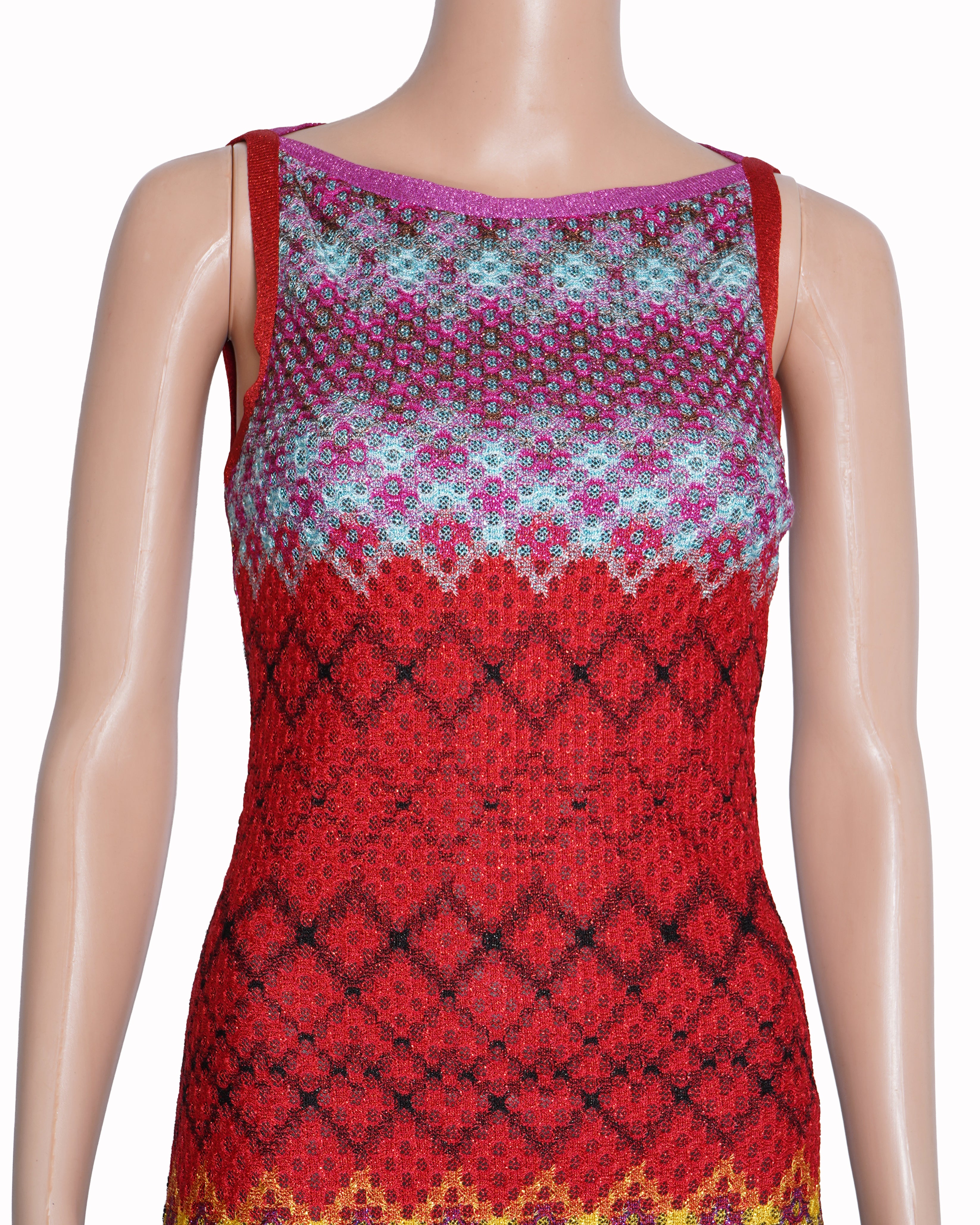 Missoni ribbed multicolor mini dress