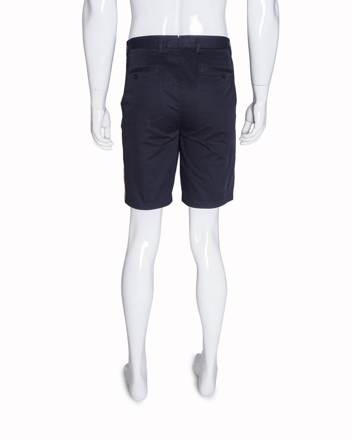 Burberry Men's Navy Cotton Side House Check Stripe Shorts