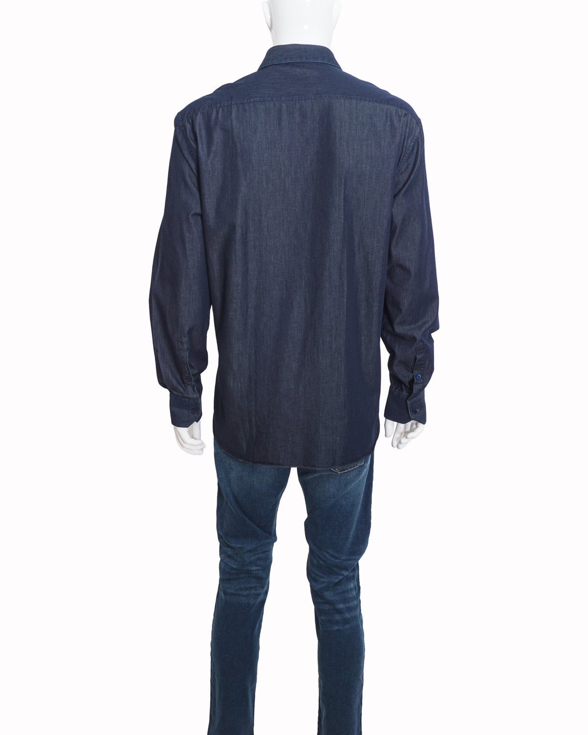 Stefano Ricci Men's Indigo Eagle Emblem Shirt