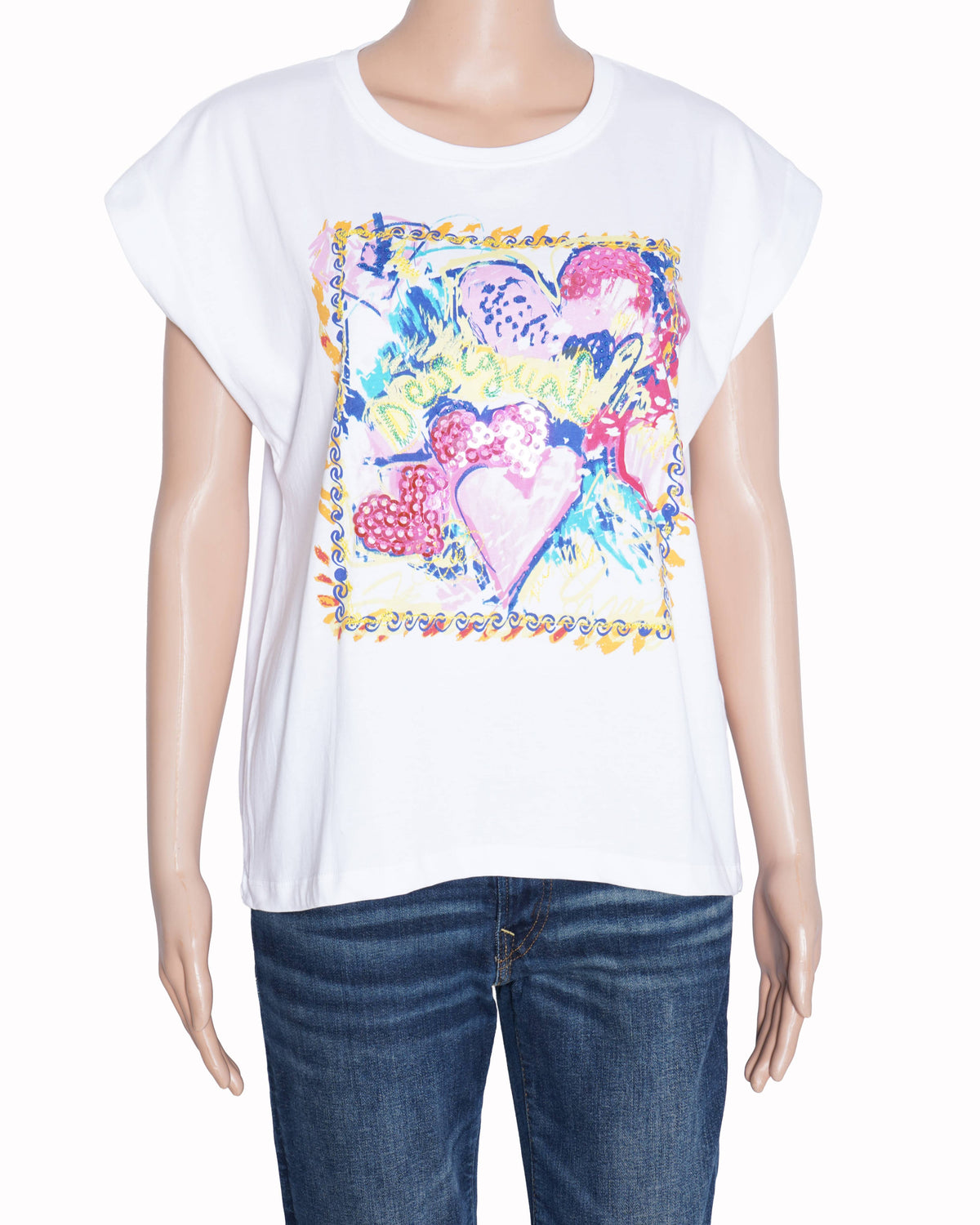 New Desigual graphic printed T-shirt