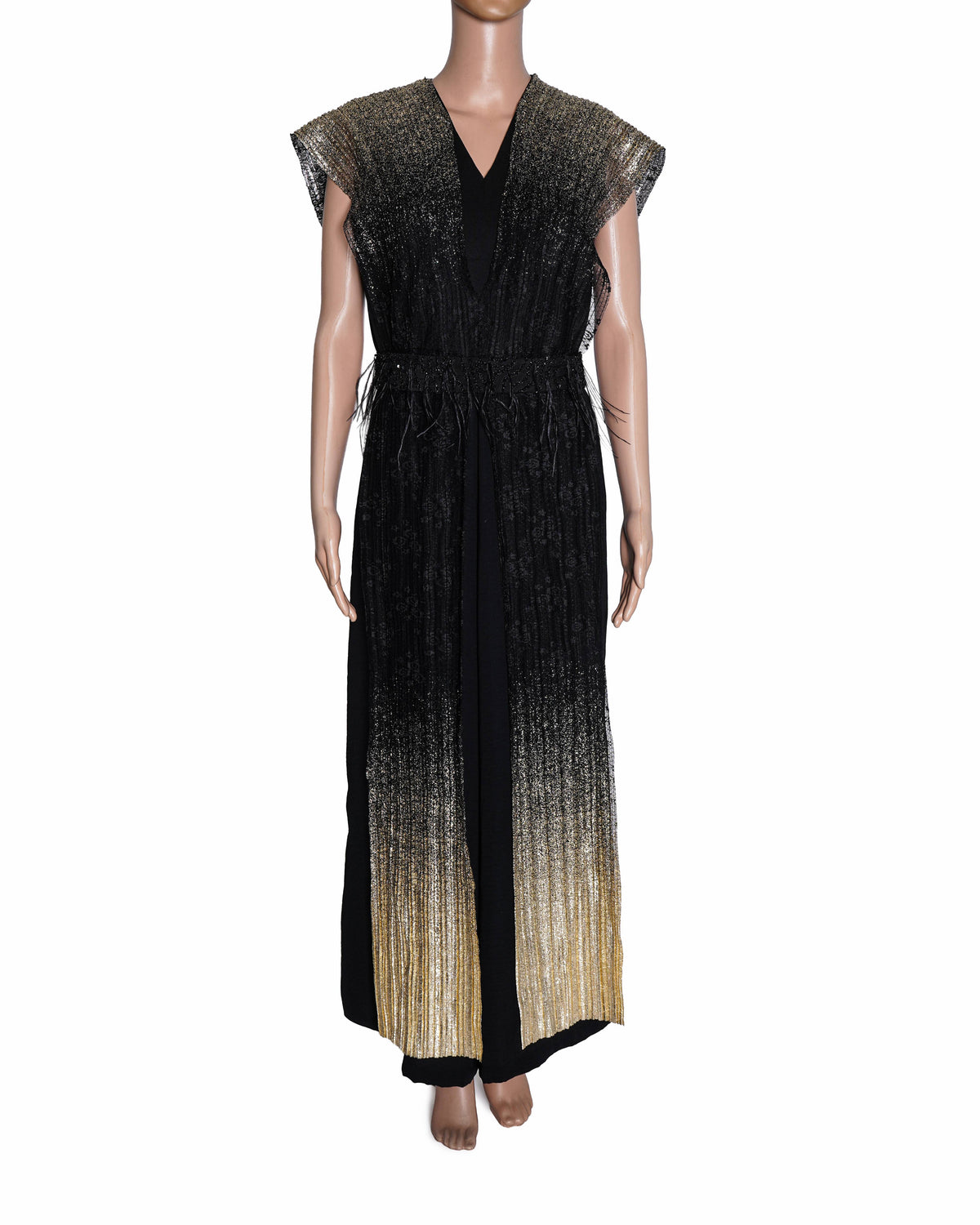 Richa Khemka Black & Gold Ombre Jumpsuit