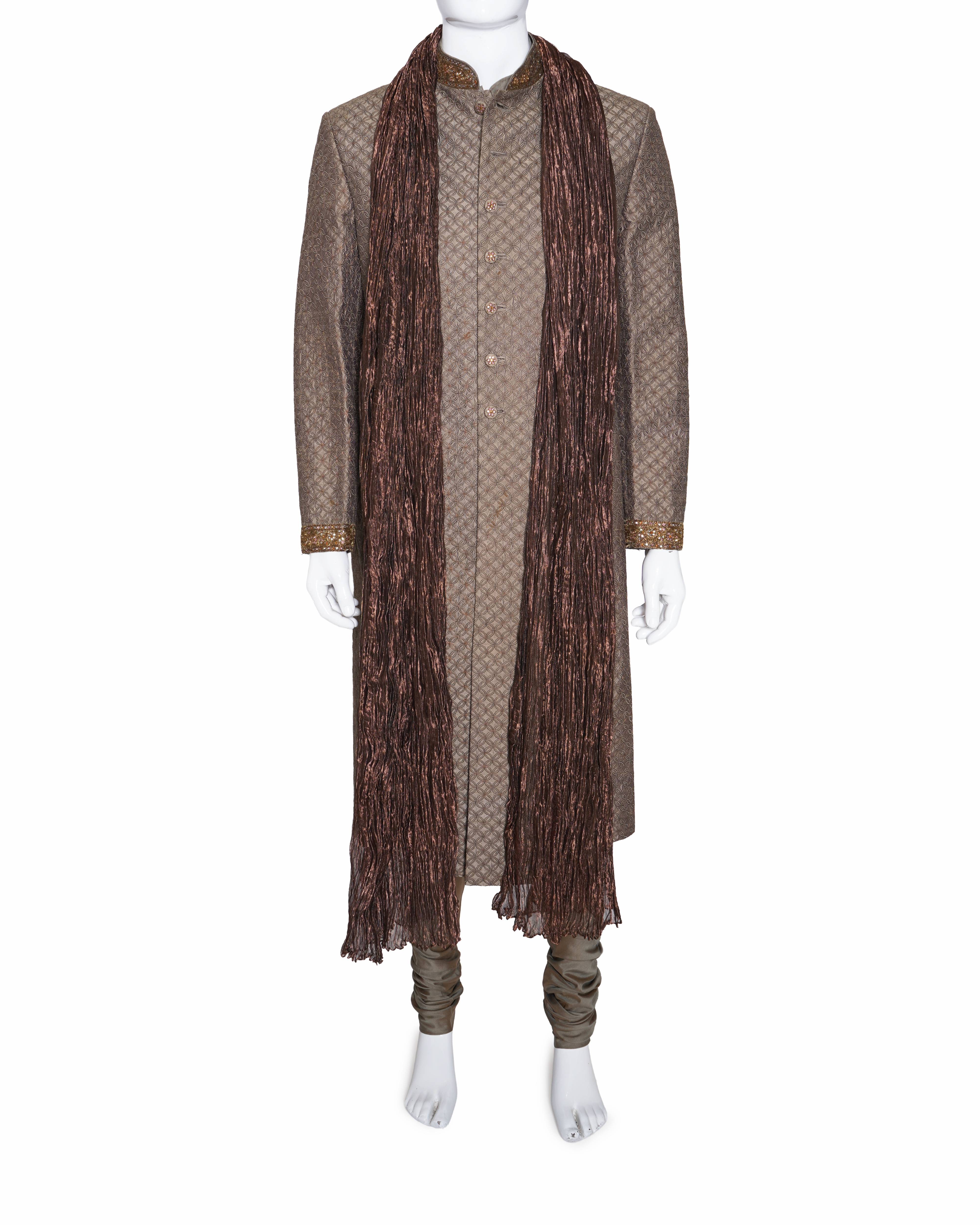 Rohit Bal embroidered sherwani set for4 for men
