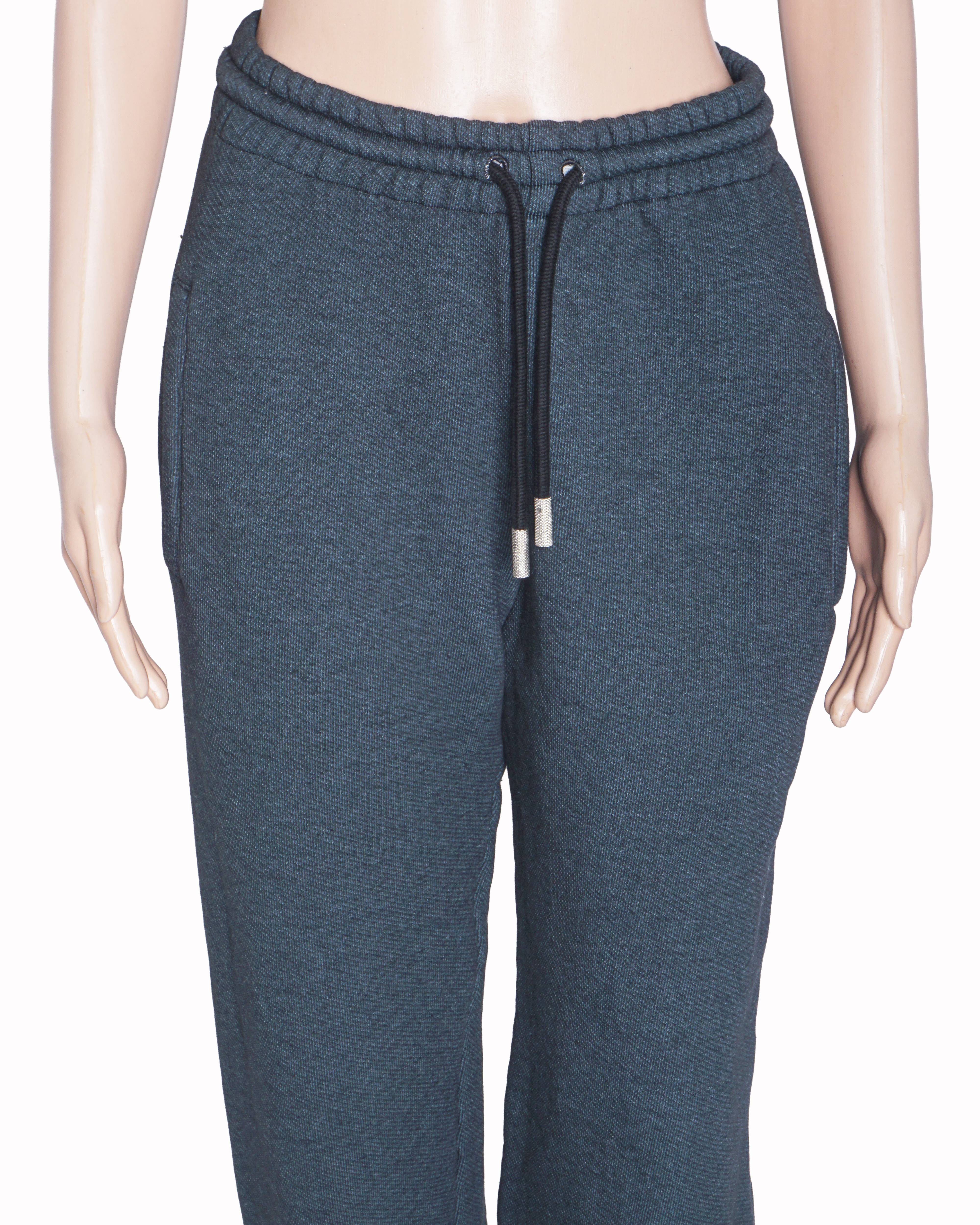 Off-White Dark Grey Diagonal Stripe Sweatpants