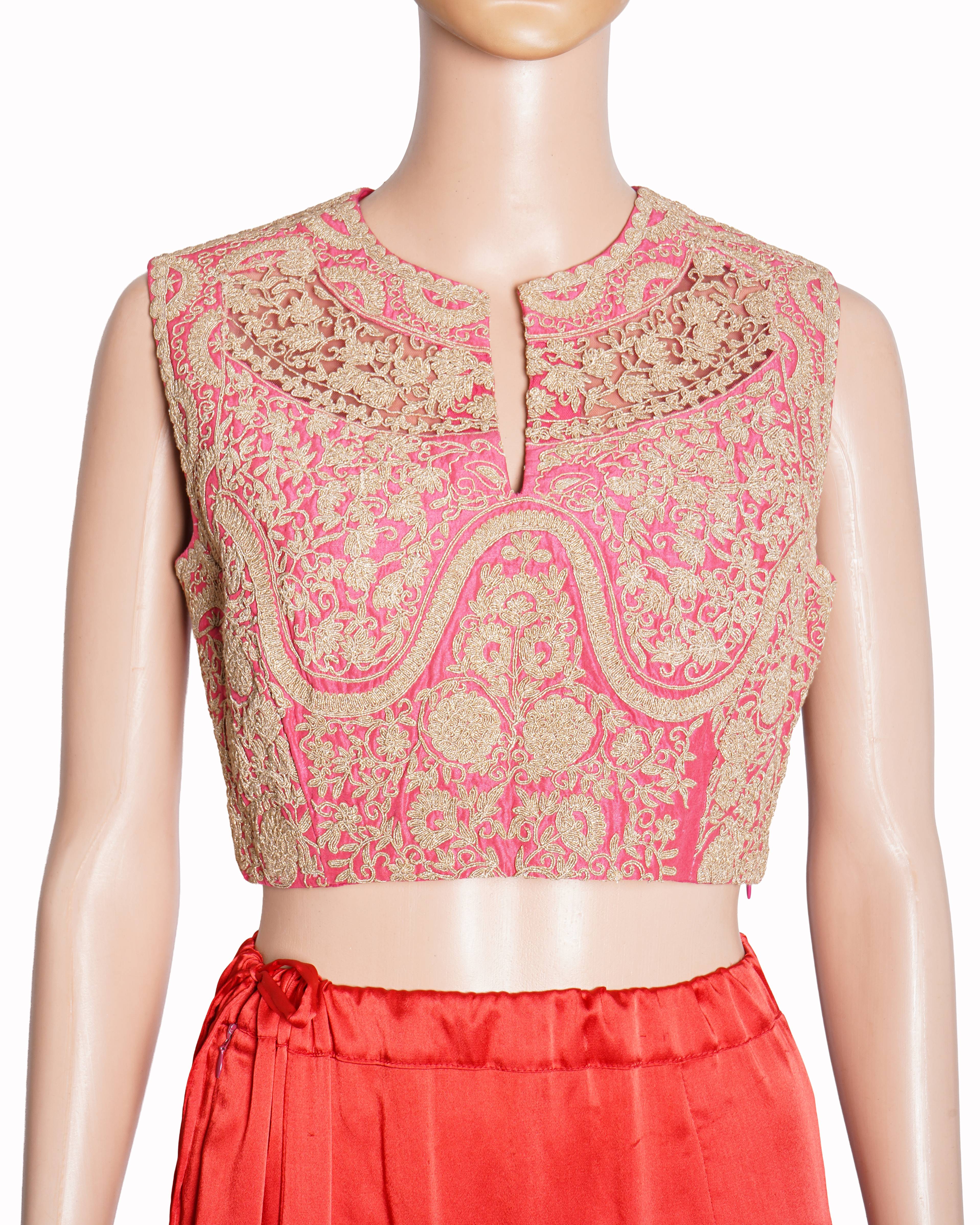 Pankaj & Nidhi Blouse In Pink