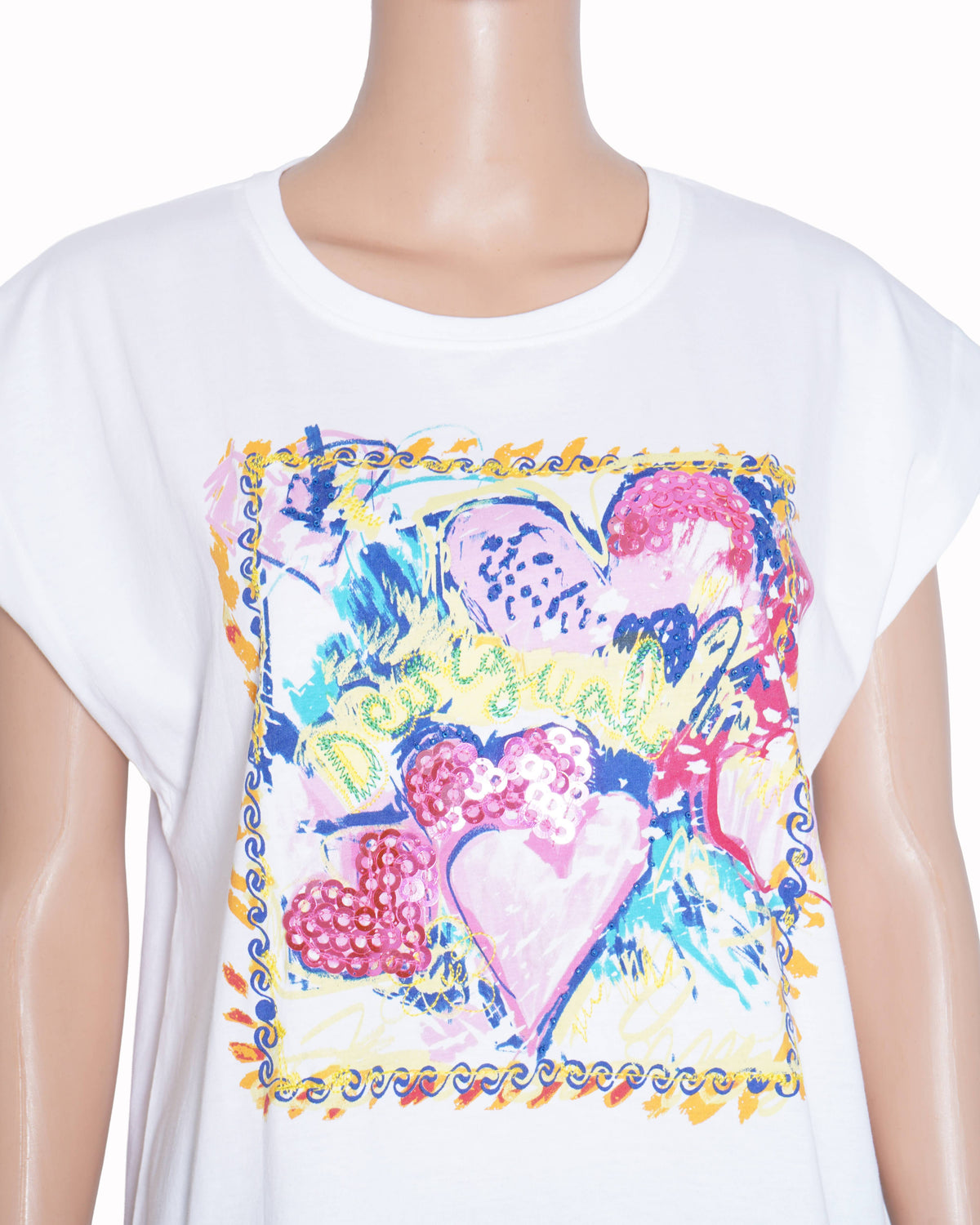 New Desigual graphic printed T-shirt