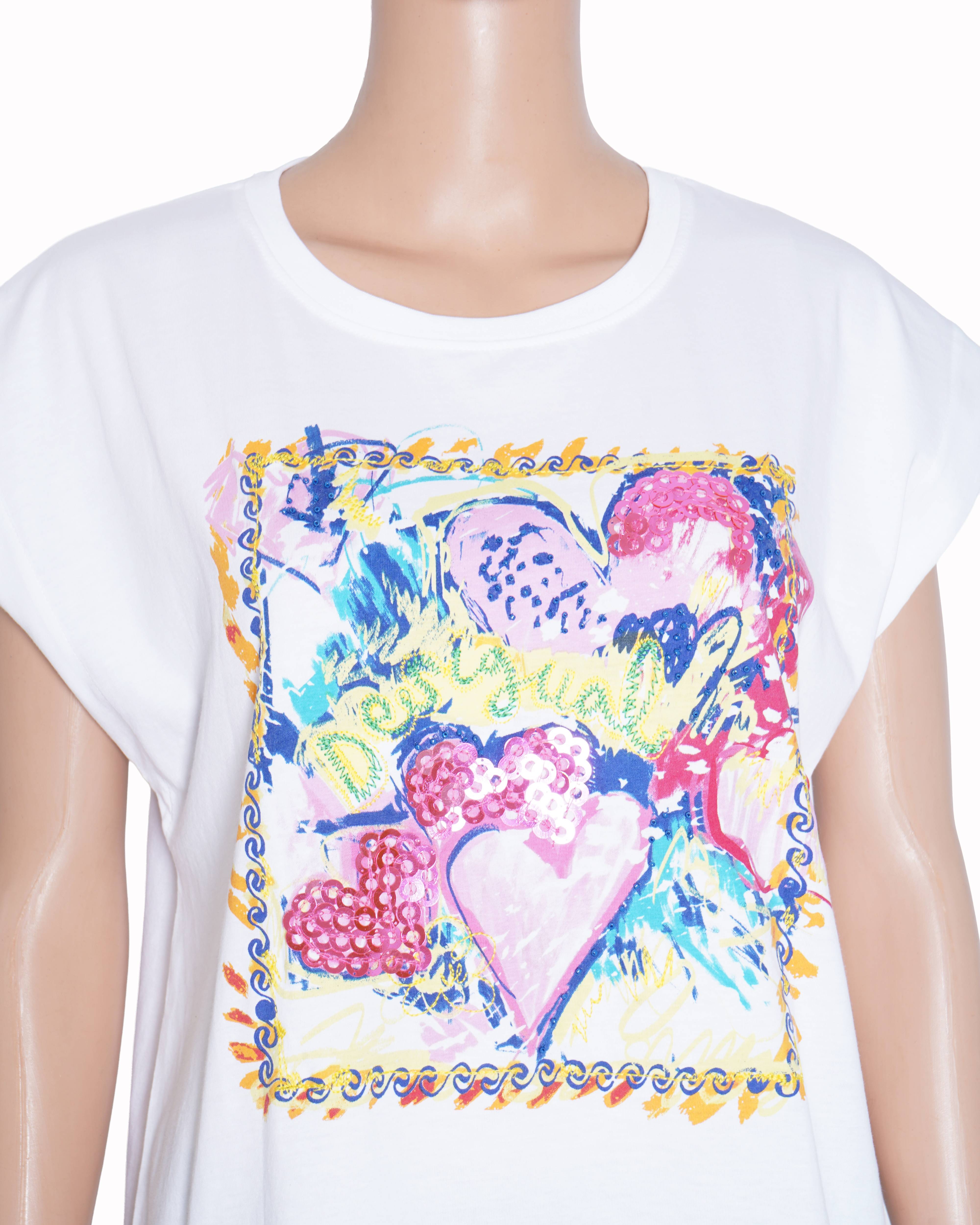 New Desigual graphic printed T-shirt
