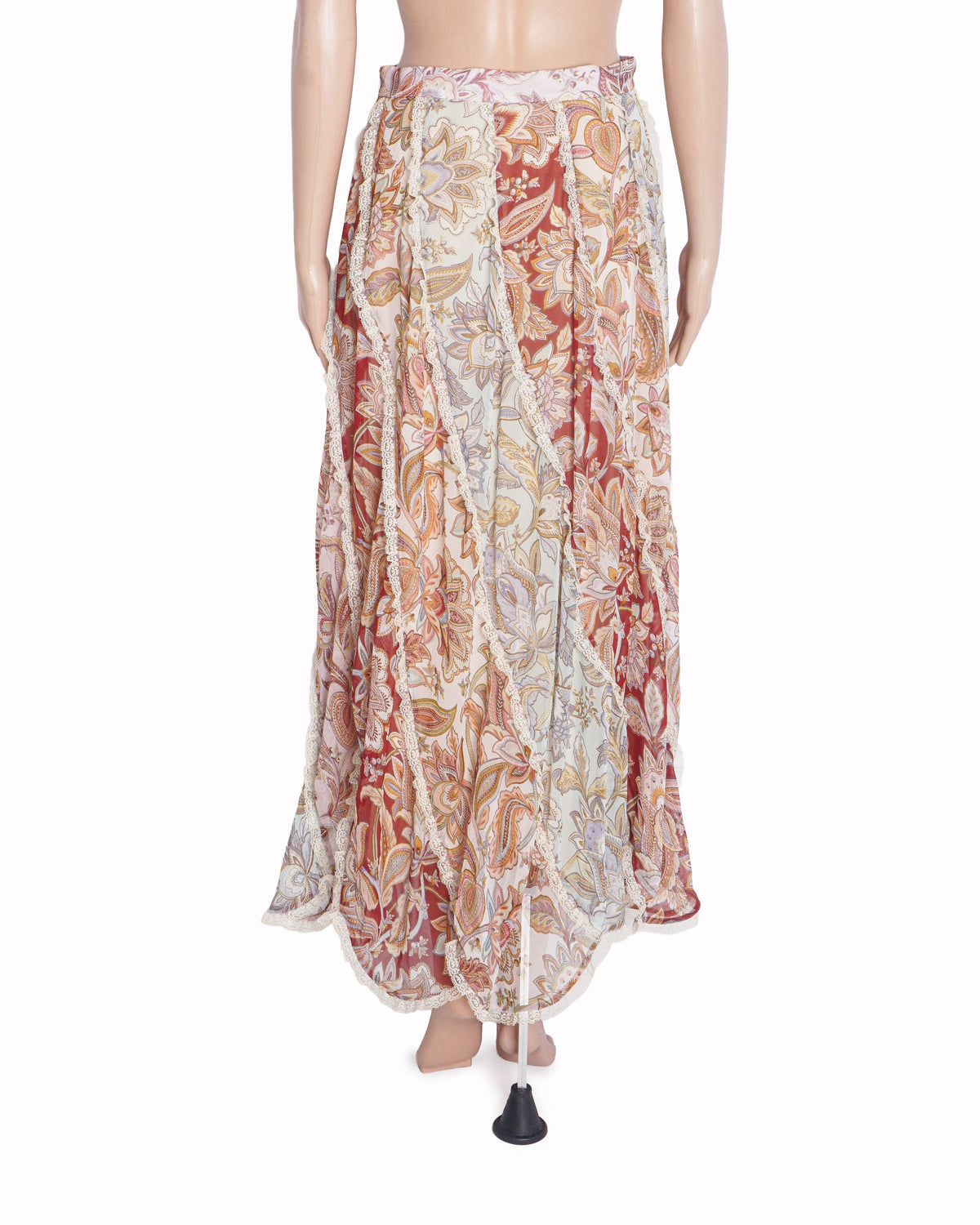 Zimmermann Ladybeetle Spliced Paisley Midi Skirt