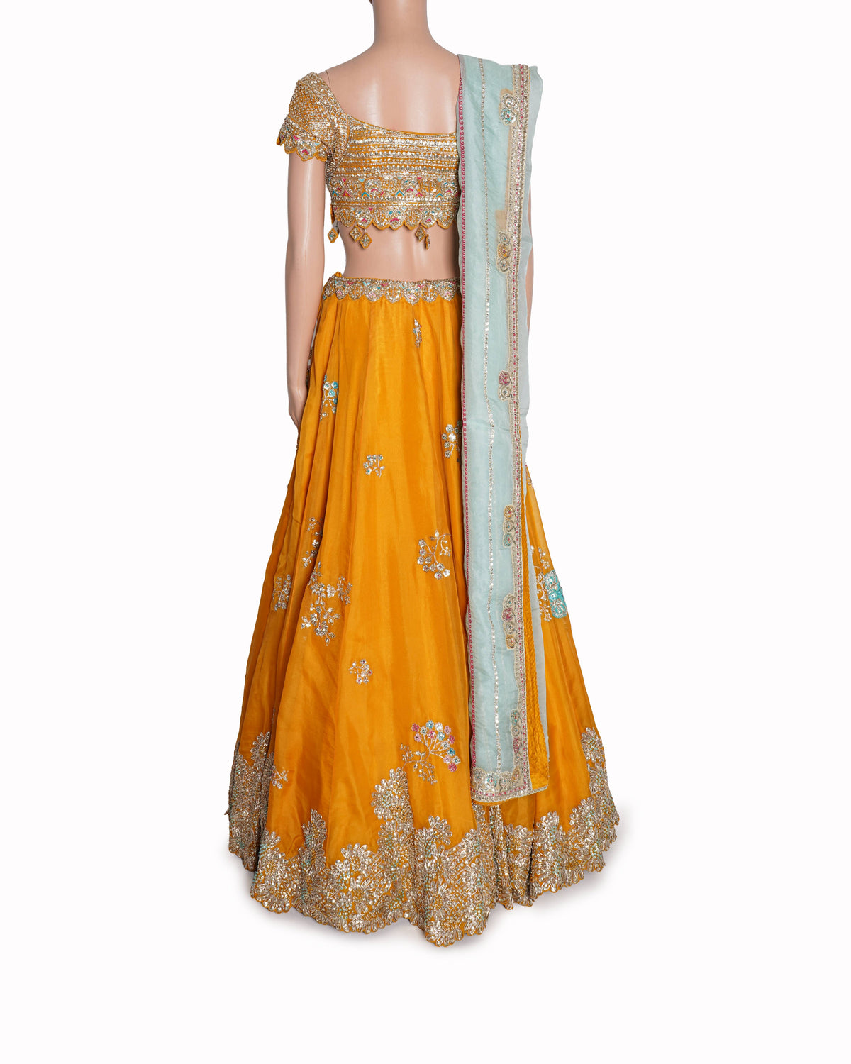 Osaa by Adarsh
Orange Peel Embroidered Lehenga
