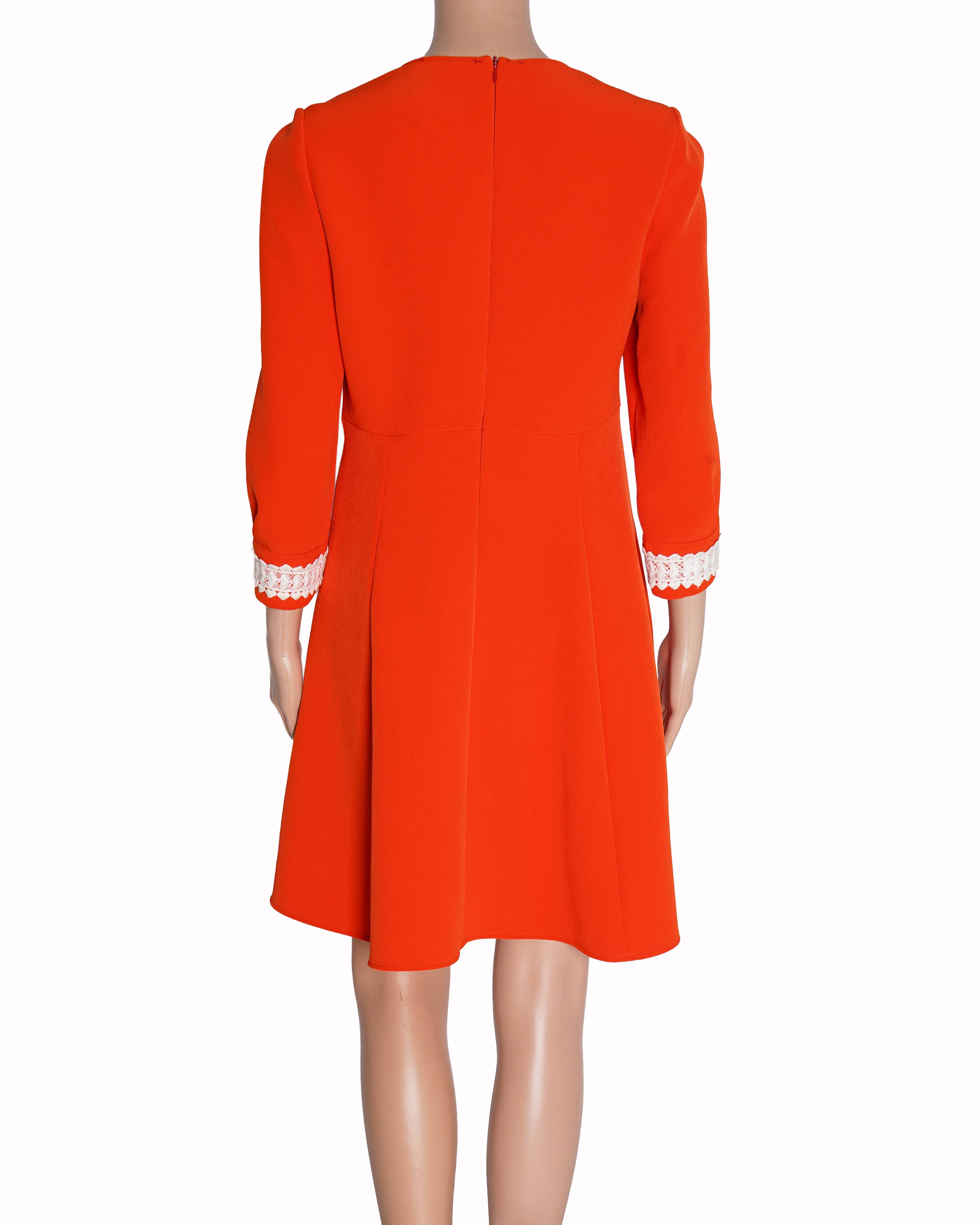 Maje Mini Dress WIth White Lace Detailing