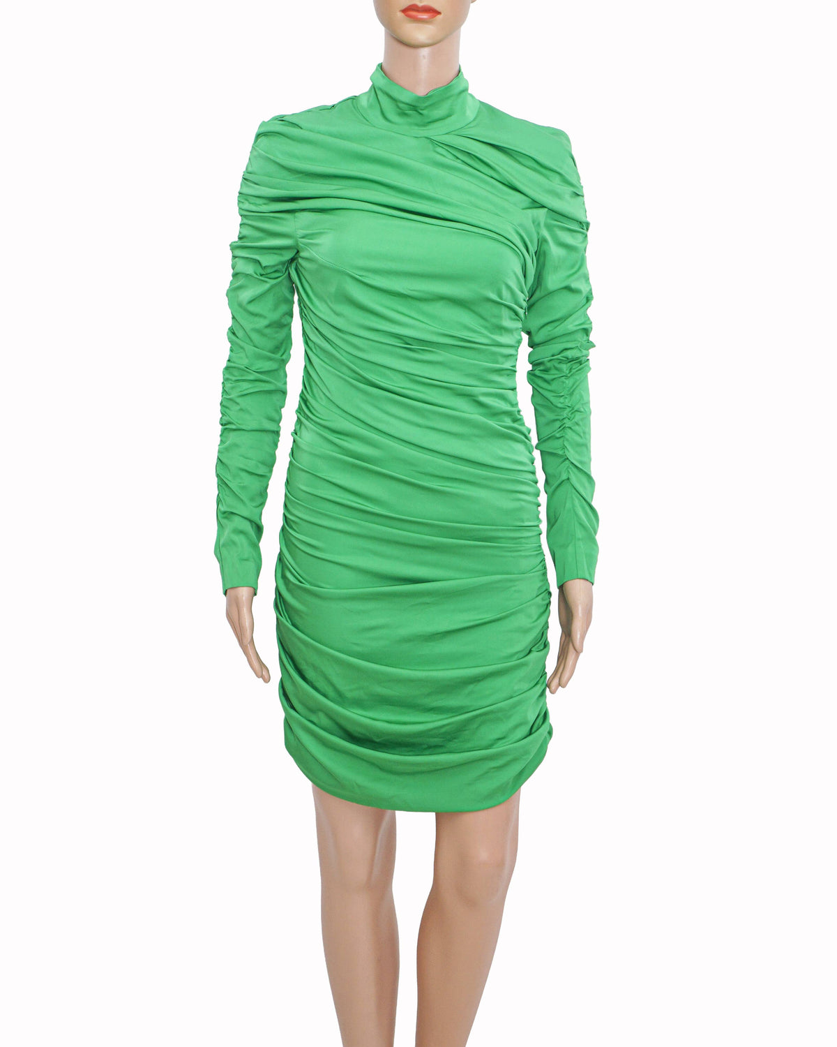 Stella McCartney Faye Ruched Jersey Mini Dress